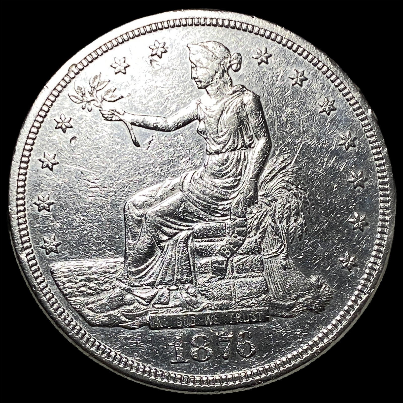 1876 Silver Trade Dollar HIGH GRADE: 1876 Silver Trade Dollar HIGH GRADE