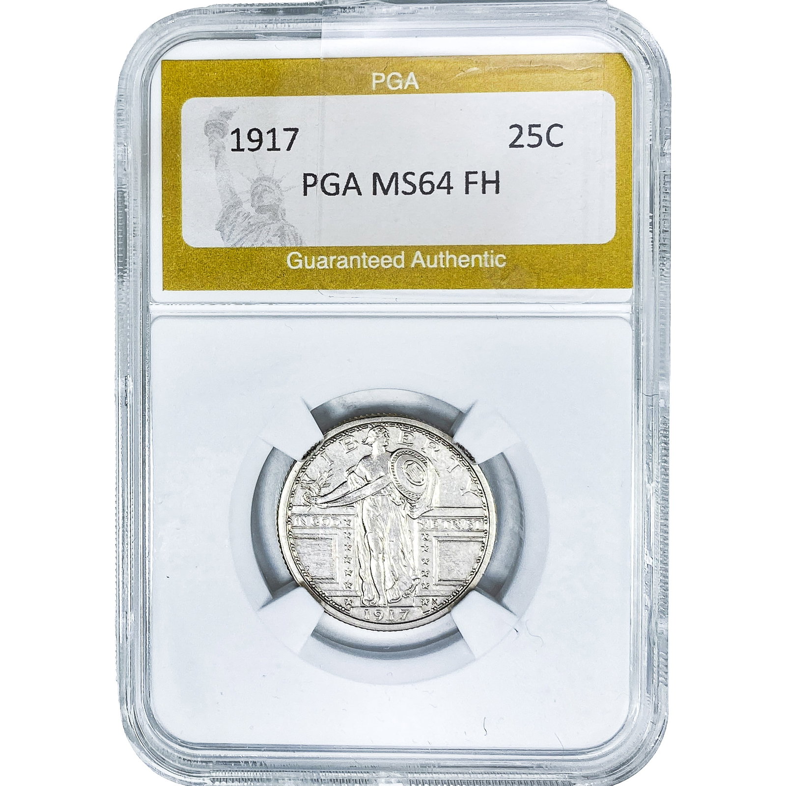1917 Standing Liberty Quarter PGA MS64 FH: 1917 Standing Liberty Quarter PGA MS64 FH
