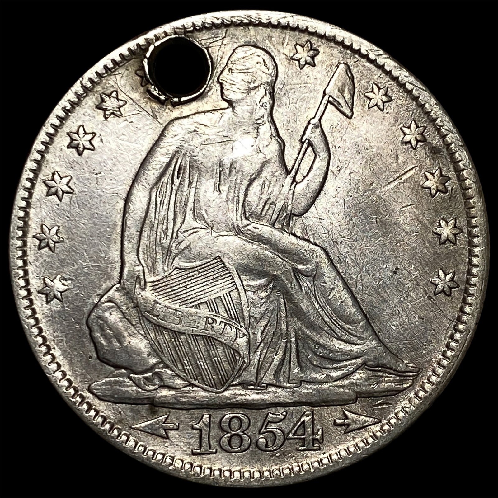 1854 Arrows Seated Liberty Half Dollar HIGH GRADE: 1854 Arrows Seated Liberty Half Dollar HIGH GRADE