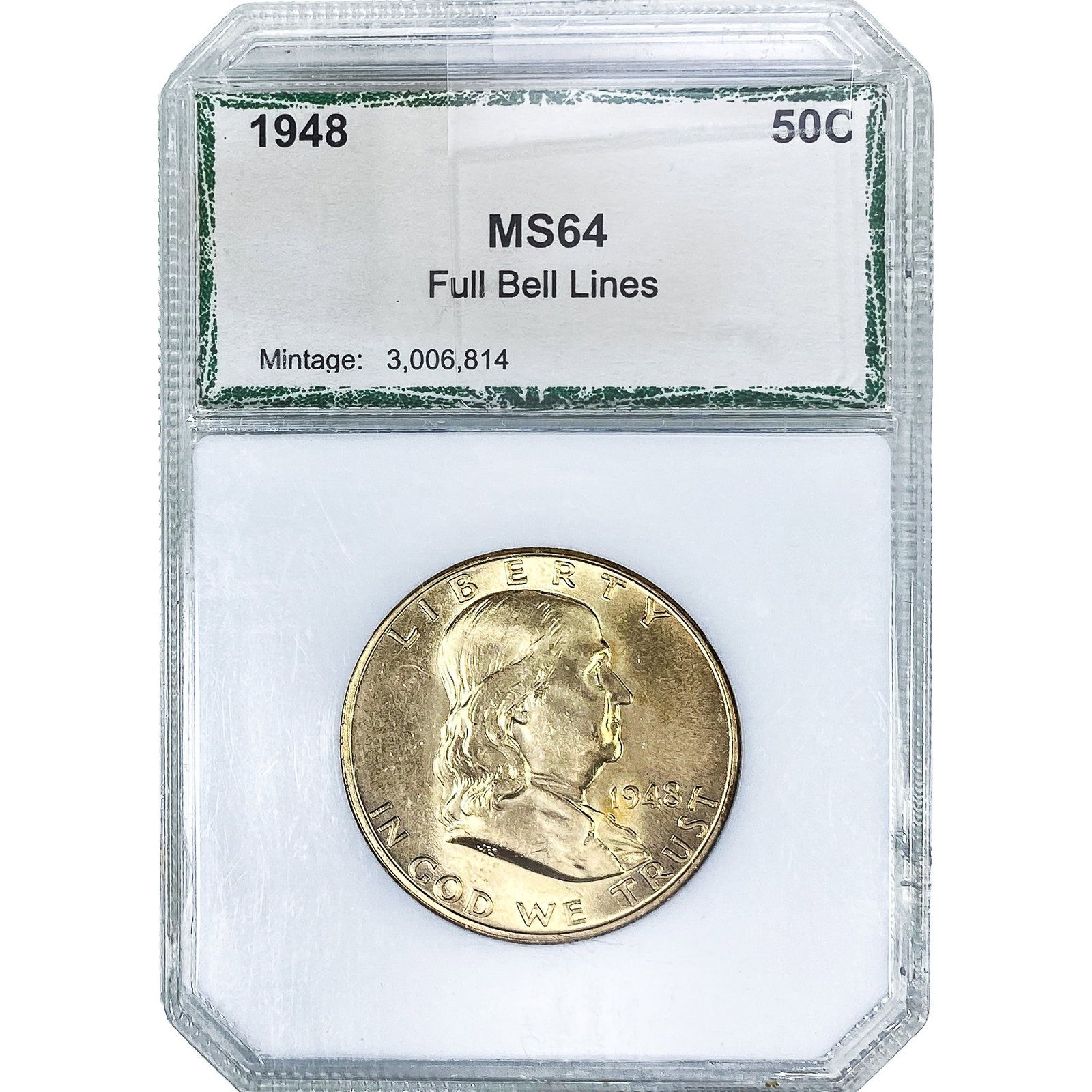 1948 Franklin Half Dollar PCI MS64 (1 of 2)