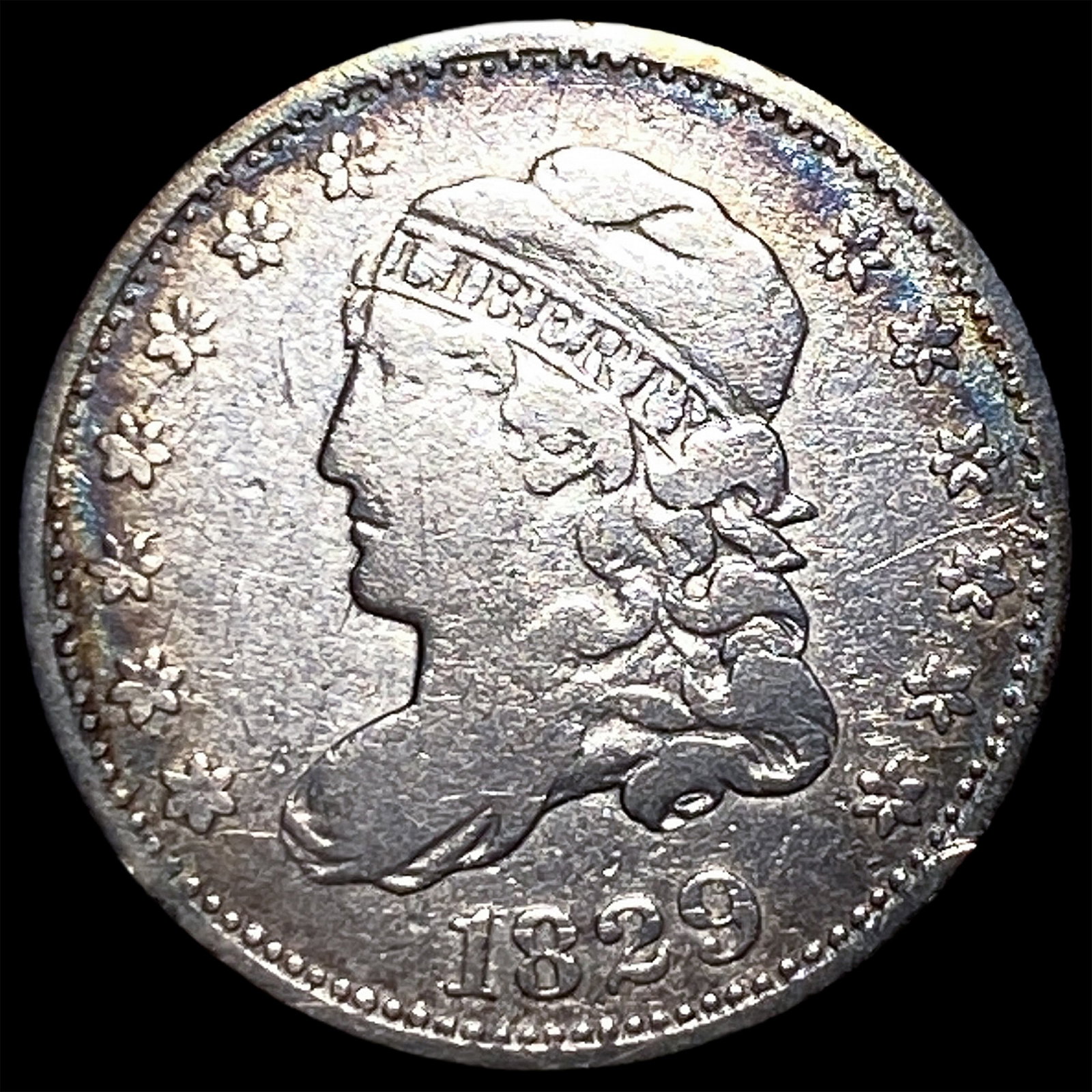 1829 Capped Bust Half Dime ABOUT UNCIRCULATED (1 of 2)
