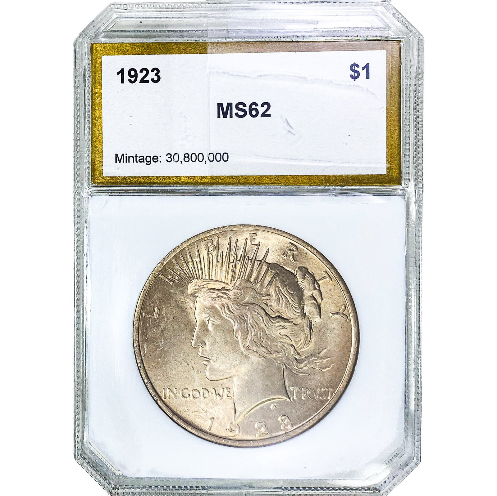 1923 Silver Peace Dollar PGA MS62 (1 of 2)