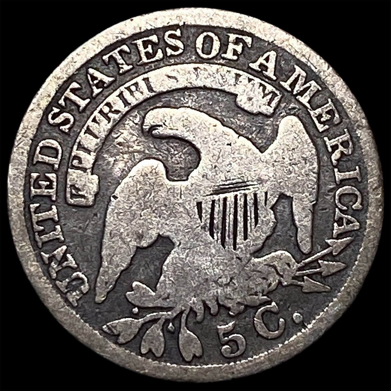 1836 Capped Bust Half Dime ABOUT UNCIRCULATED - 2