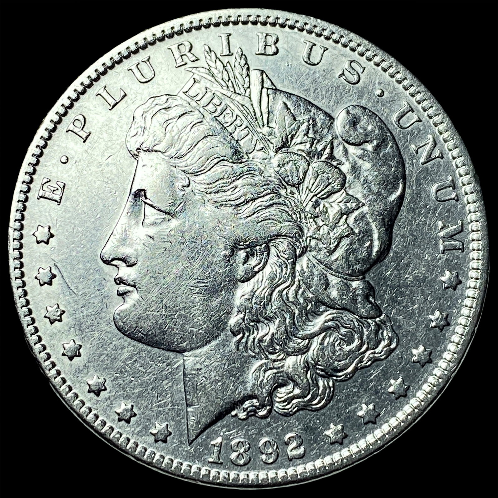 1892 Morgan Silver Dollar CLOSELY UNCIRCULATED: 1892 Morgan Silver Dollar CLOSELY UNCIRCULATED