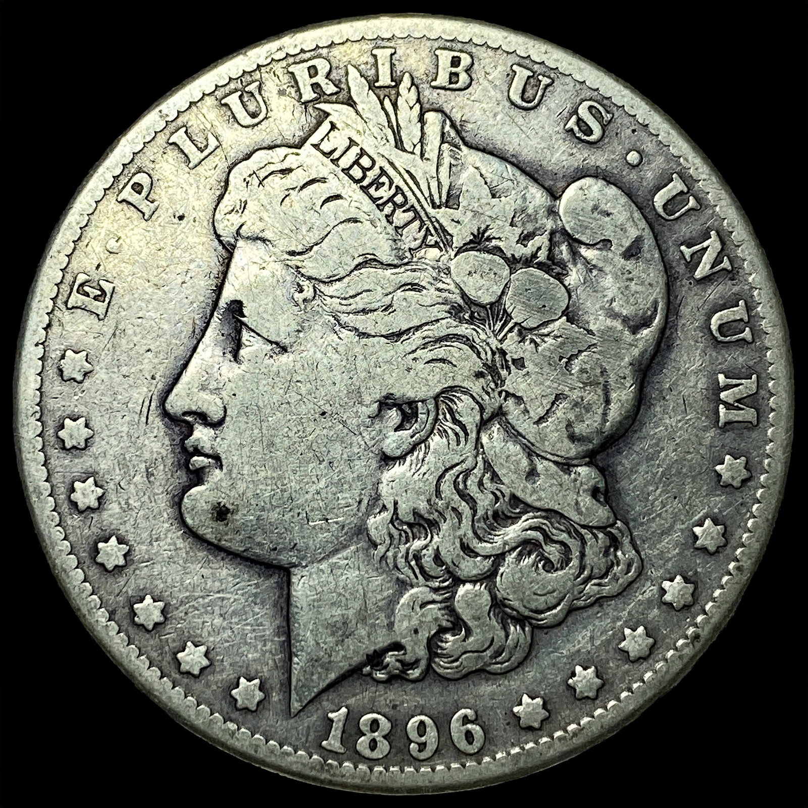 1896-S Silver Morgan Dollar NEARLY UNCIRCULATED: 1896-S Silver Morgan Dollar NEARLY UNCIRCULATED