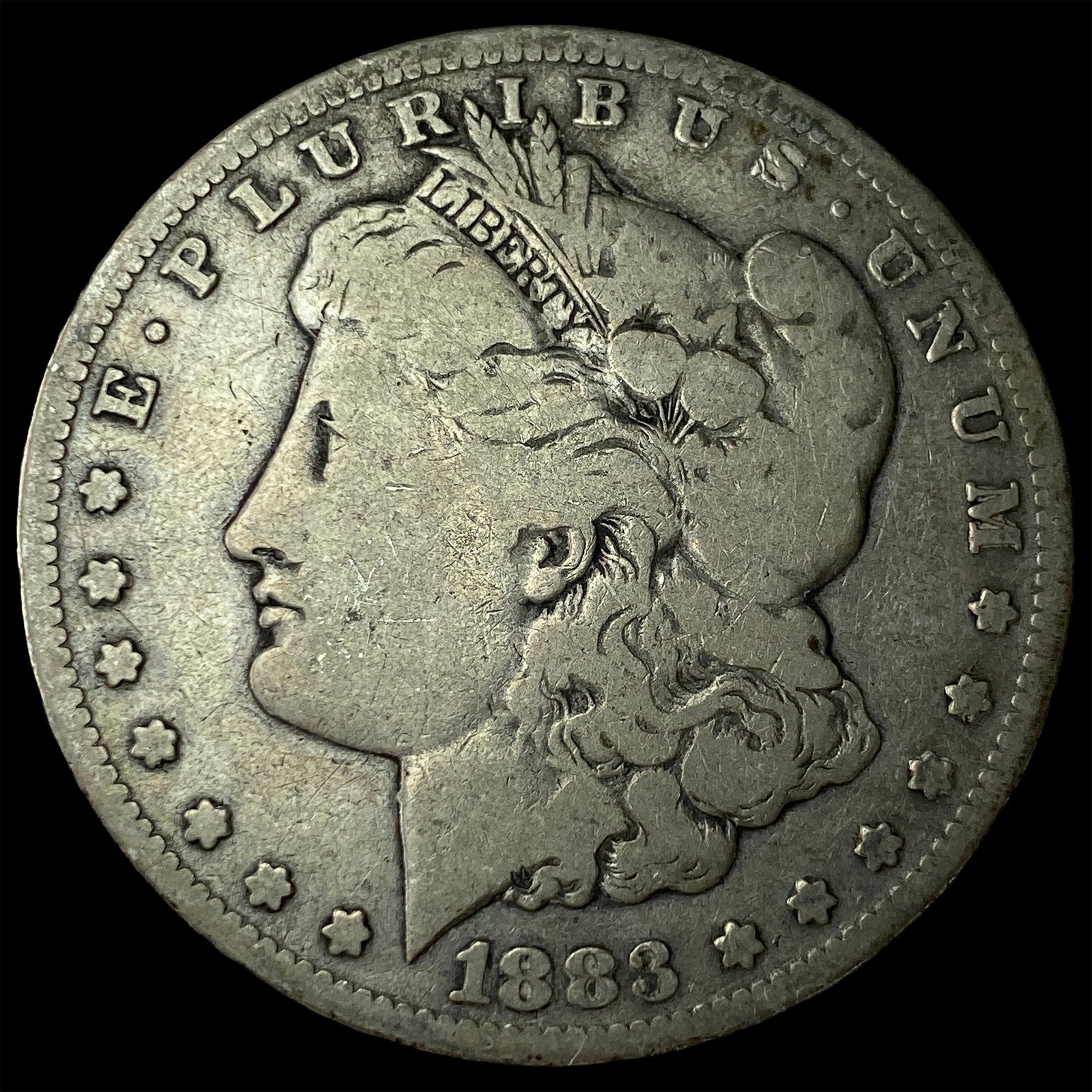 1883-CC Silver Morgan Dollar LIGHTLY CIRCULATED: 1883-CC Silver Morgan Dollar LIGHTLY CIRCULATED