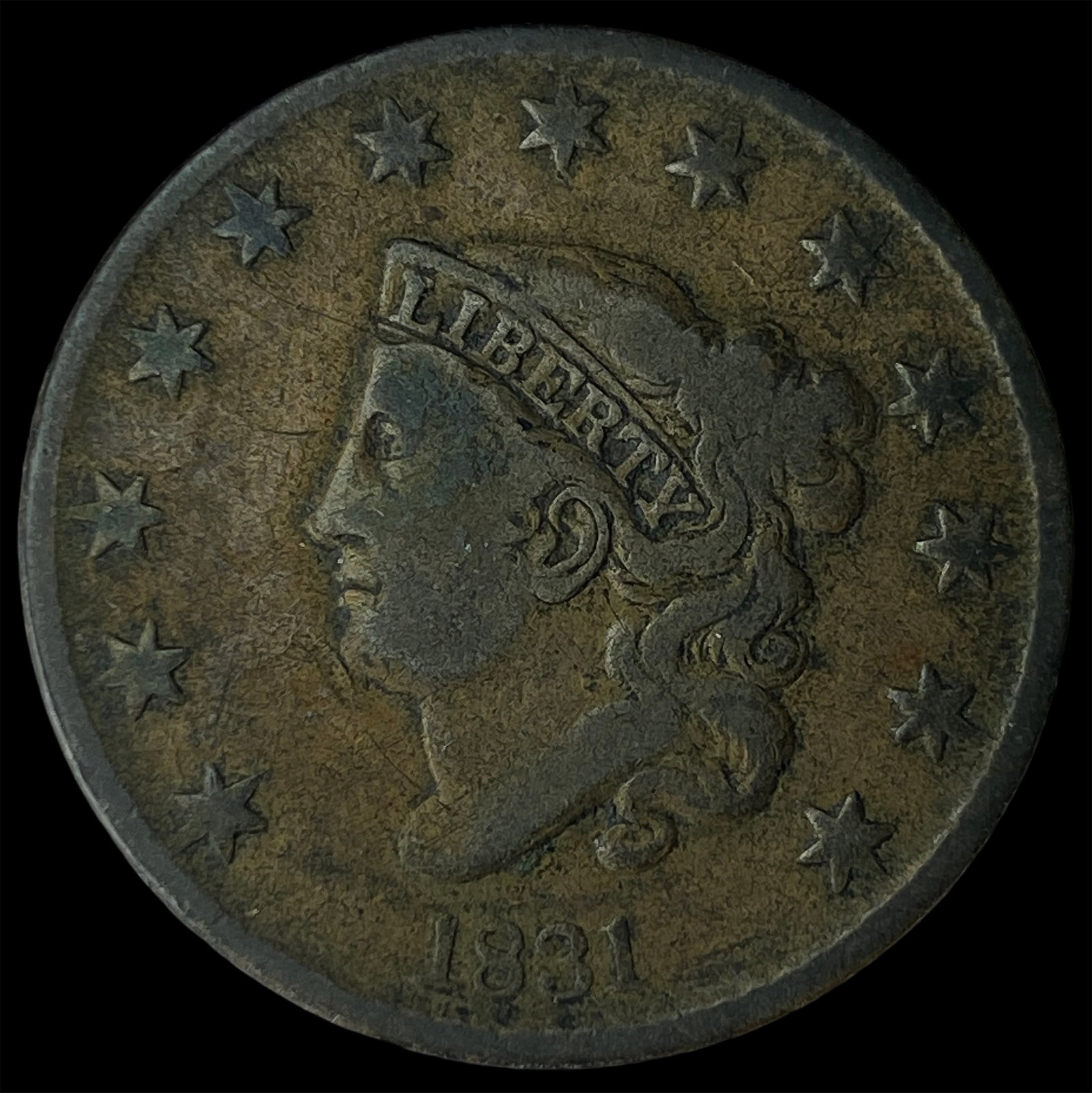 1831 Coronet Head Large Cent LIGHTLY CIRCULATED (1 of 2)