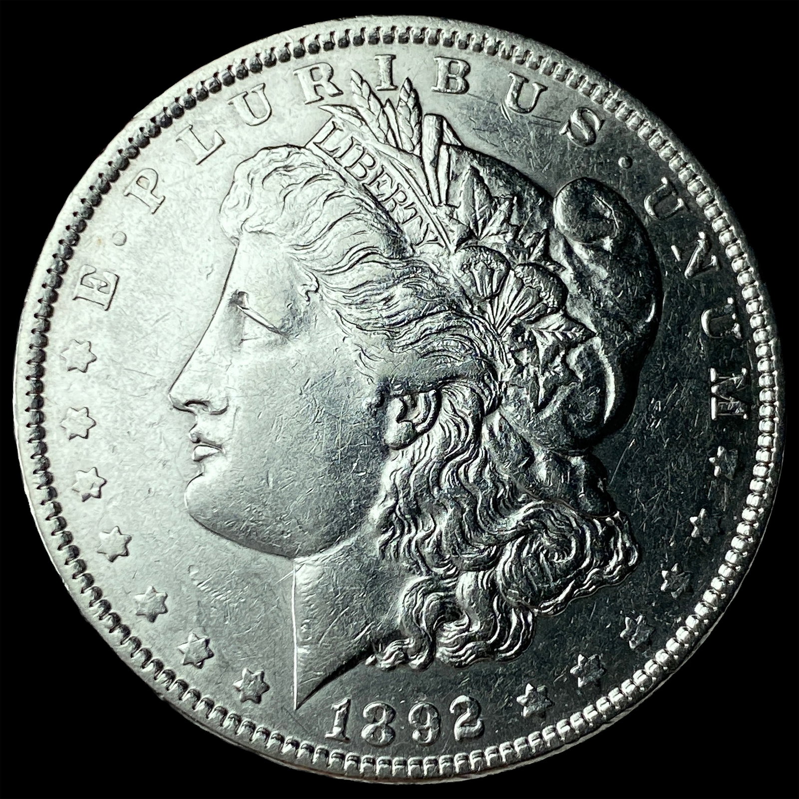 1892 Silver Morgan Dollar UNCIRCULATED: 1892 Silver Morgan Dollar UNCIRCULATED