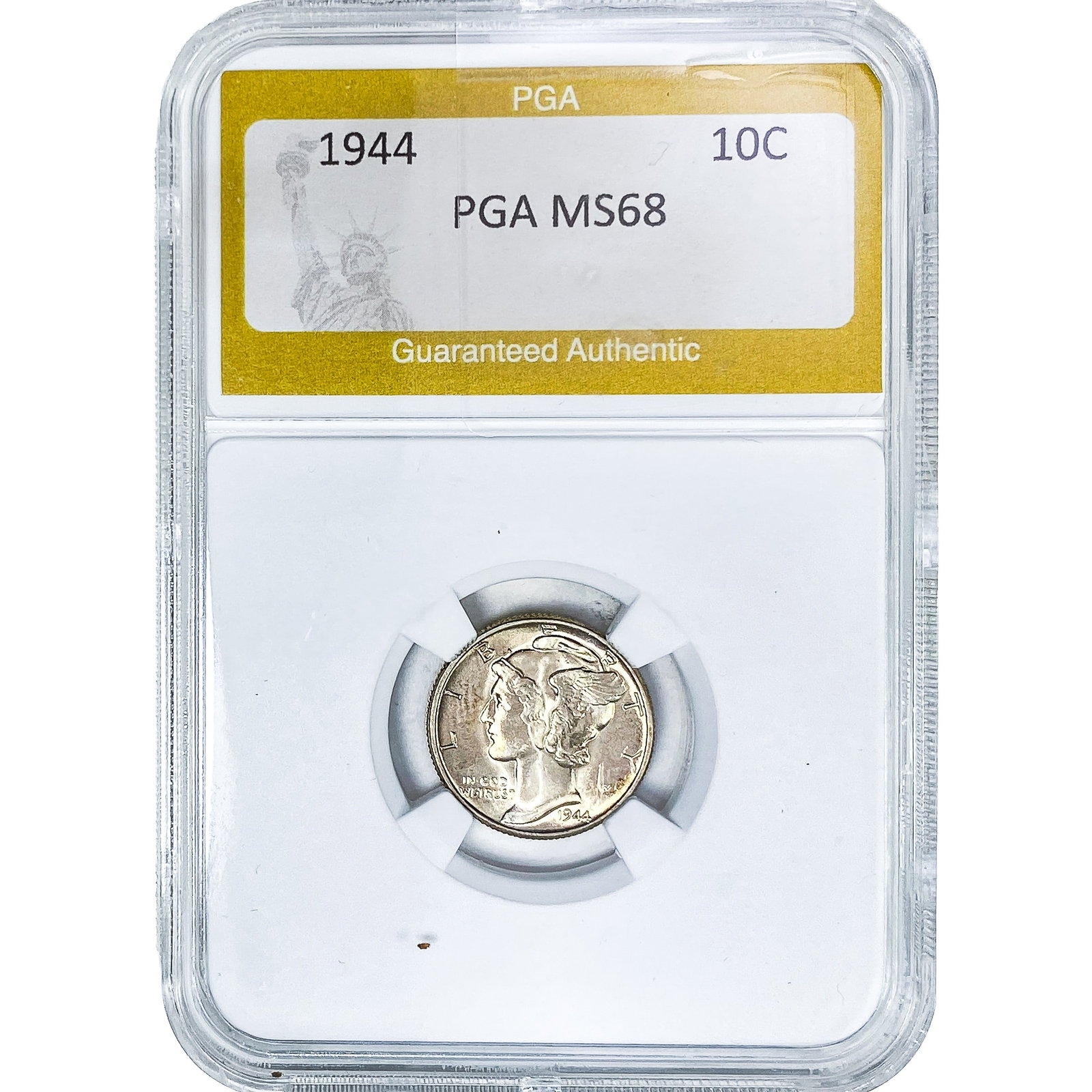 1944 Mercury Silver Dime PGA MS68: 1944 Mercury Silver Dime PGA MS68