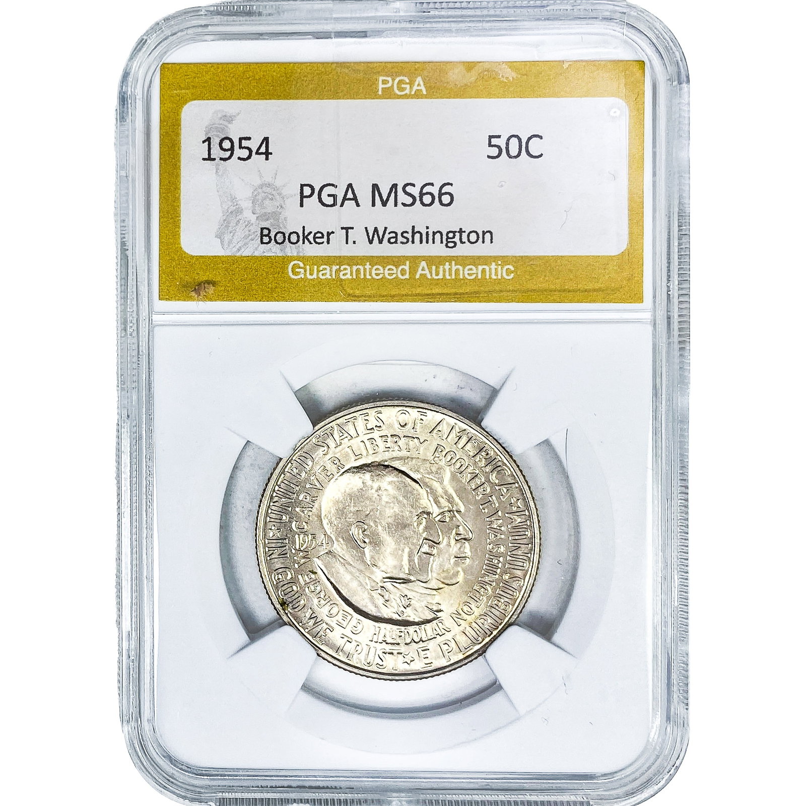1954 Booker T Half Dollar PGA MS66 (1 of 2)