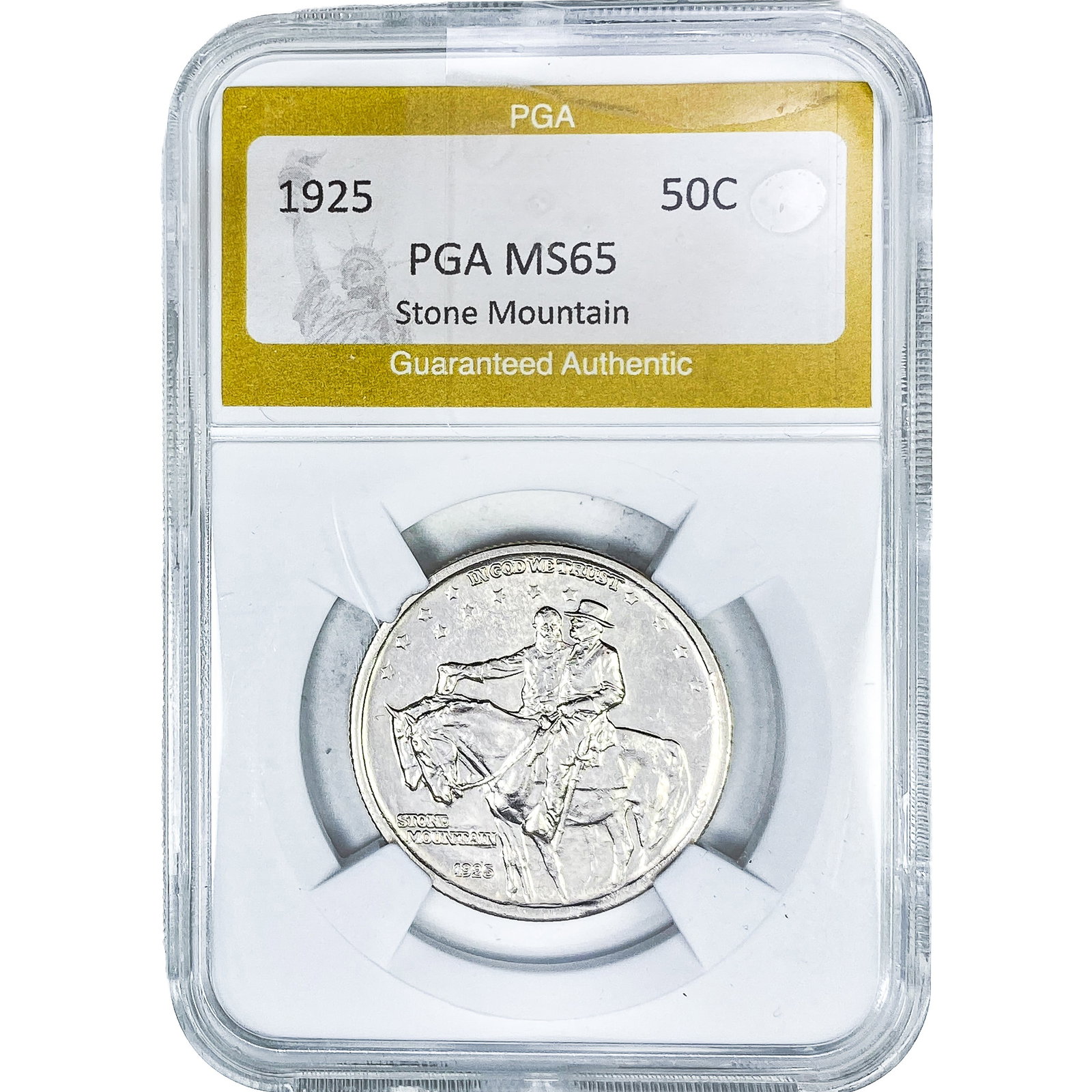1925 Stone Mountain Half Dollar PGA MS65 (1 of 2)
