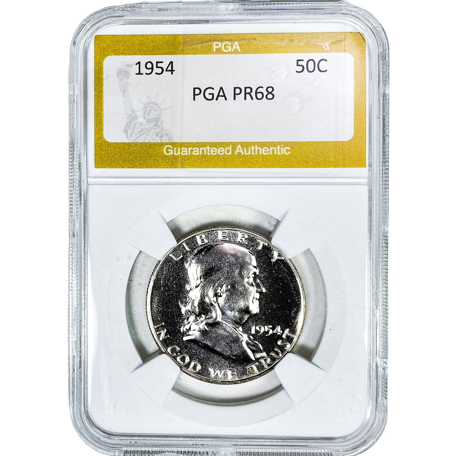 1954 Franklin Half Dollar PGA PR68: 1954 Franklin Half Dollar PGA PR68