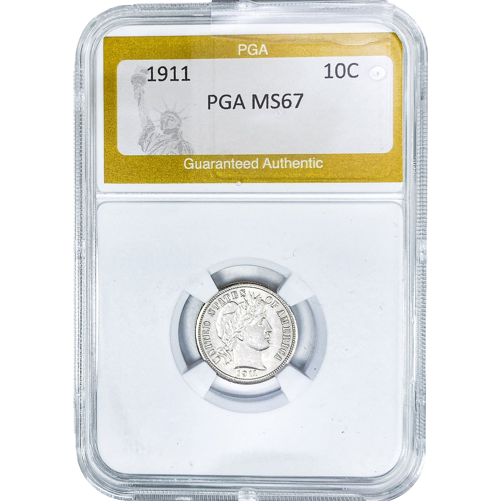 1911 Barber Dime PGA MS67 (1 of 2)