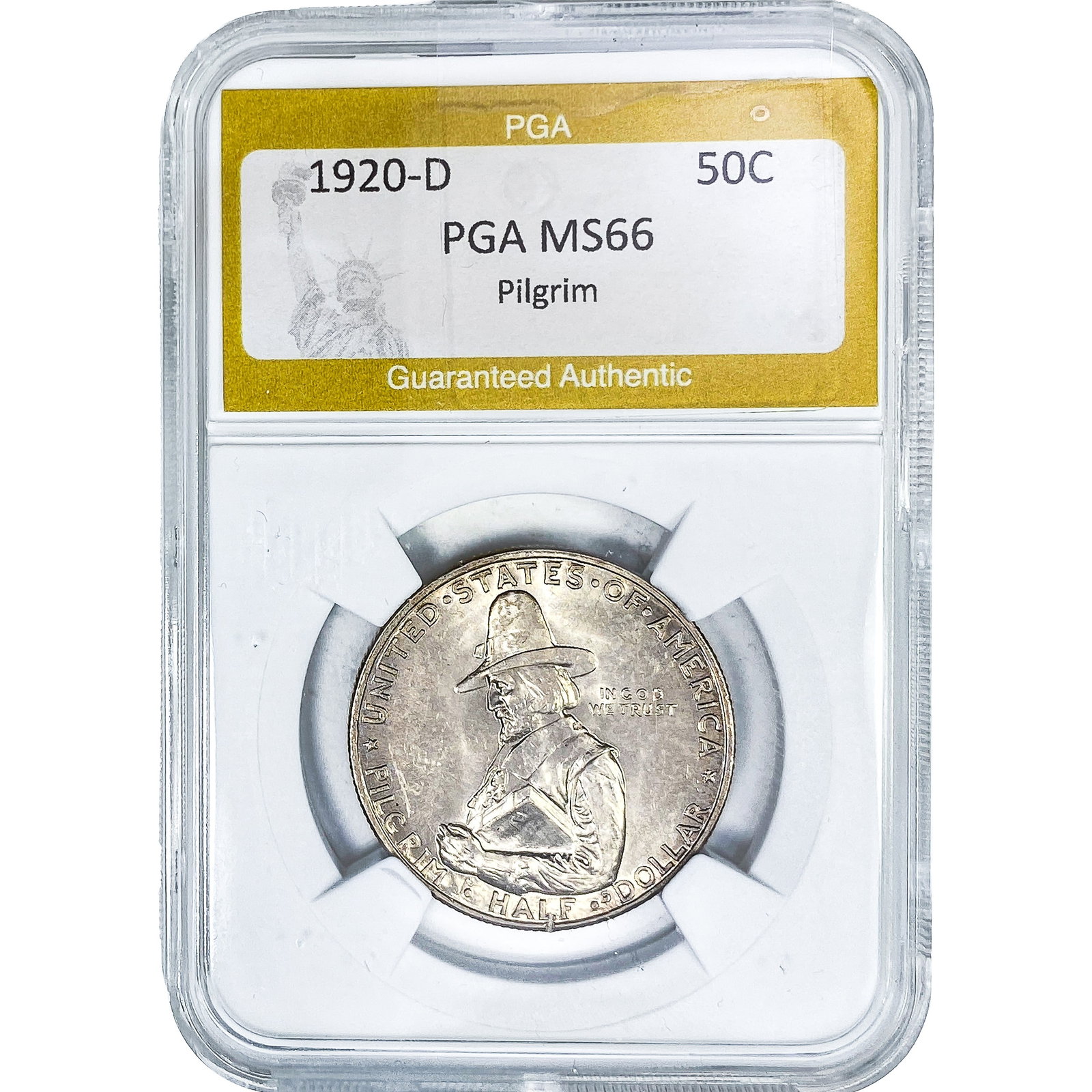 1920-D Pilgrim Half Dollar PGA MS66 (1 of 2)
