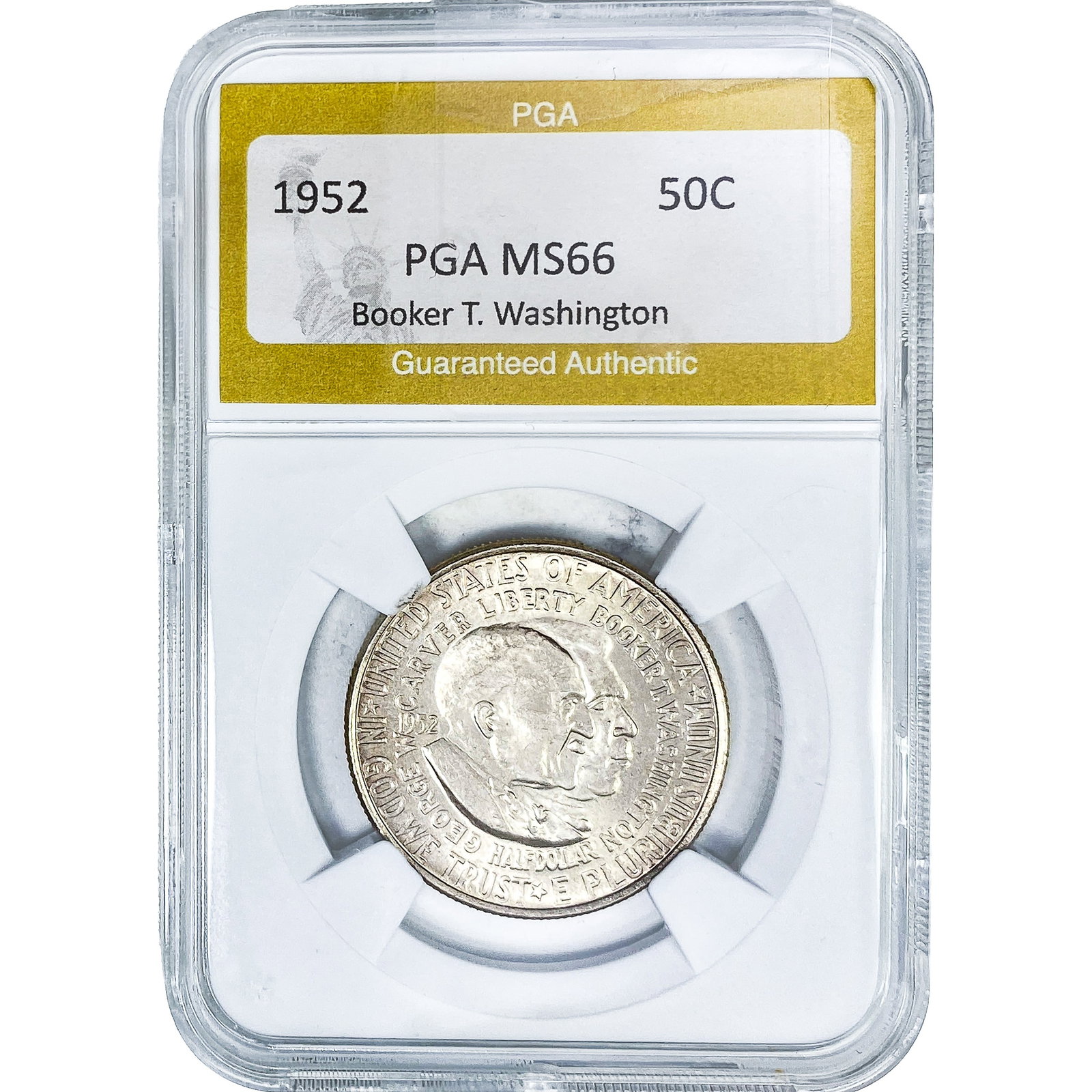 1952 Booker T Half Dollar PGA MS66: 1952 Booker T Half Dollar PGA MS66