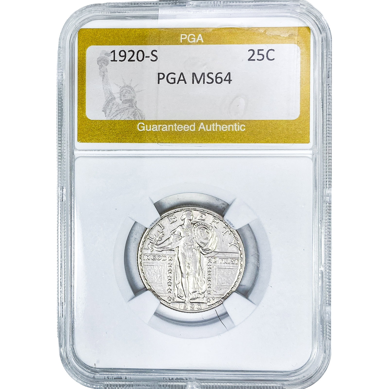 1920-S Standing Liberty Quarter PGA MS64 (1 of 2)
