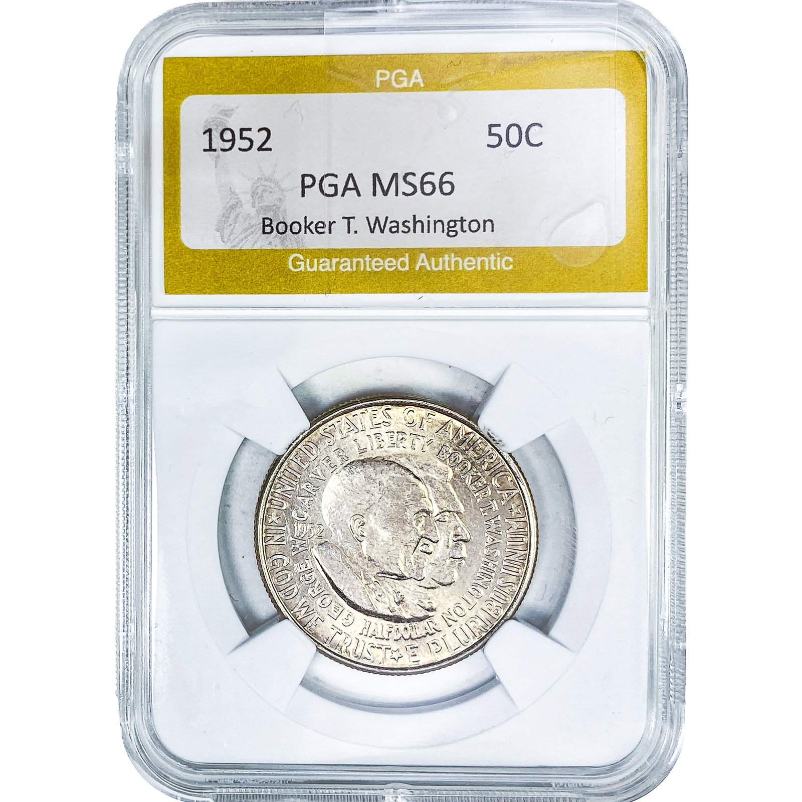 1952 Booker T Half Dollar PGA MS66 (1 of 2)