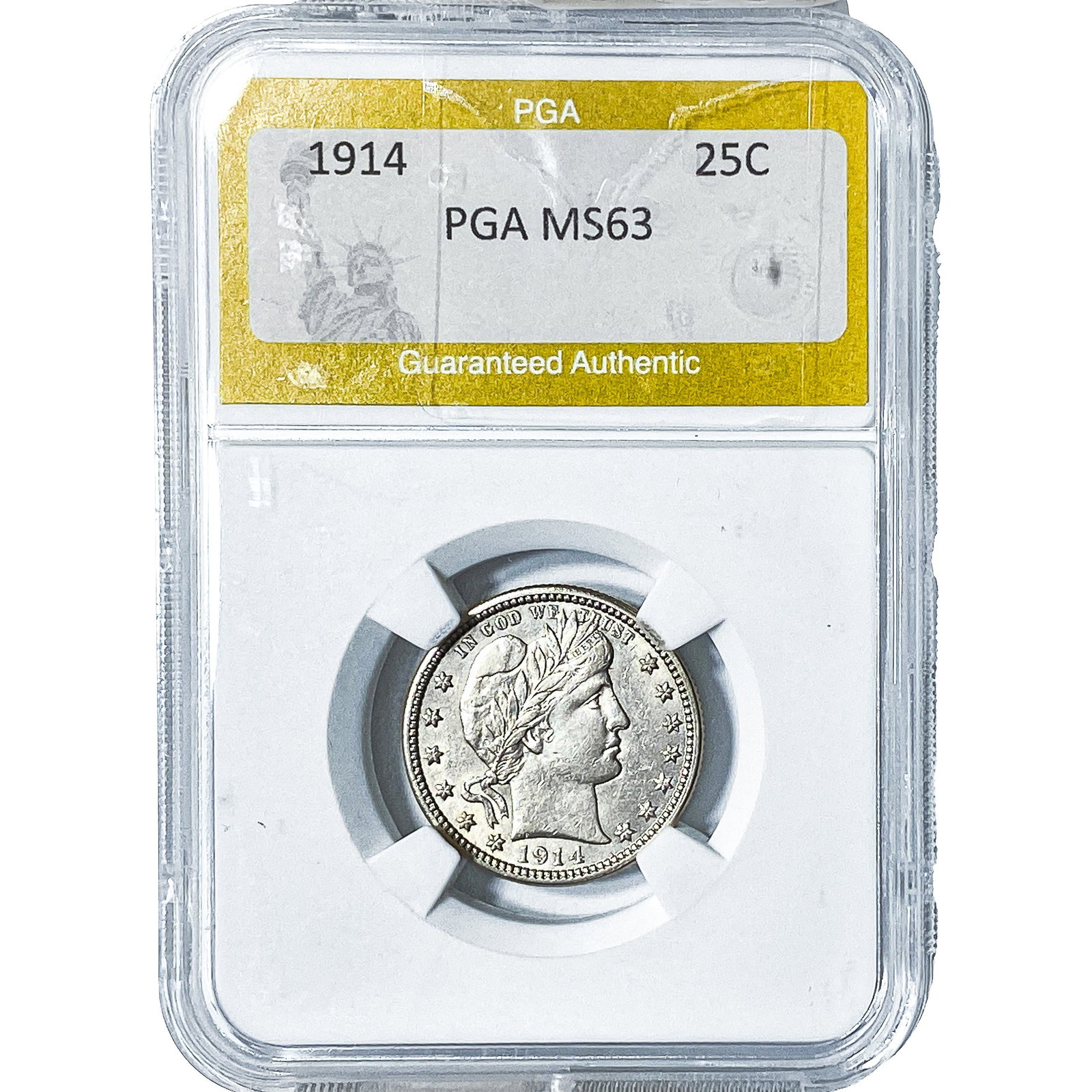 1914 Barber Quarter PGA MS63 (1 of 2)
