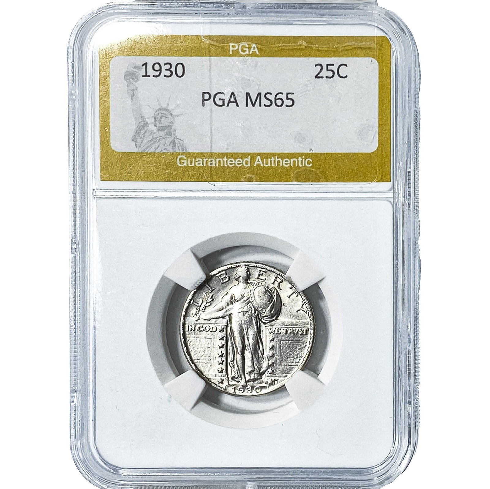 1930 Standing Liberty Quarter PGA MS65: 1930 Standing Liberty Quarter PGA MS65