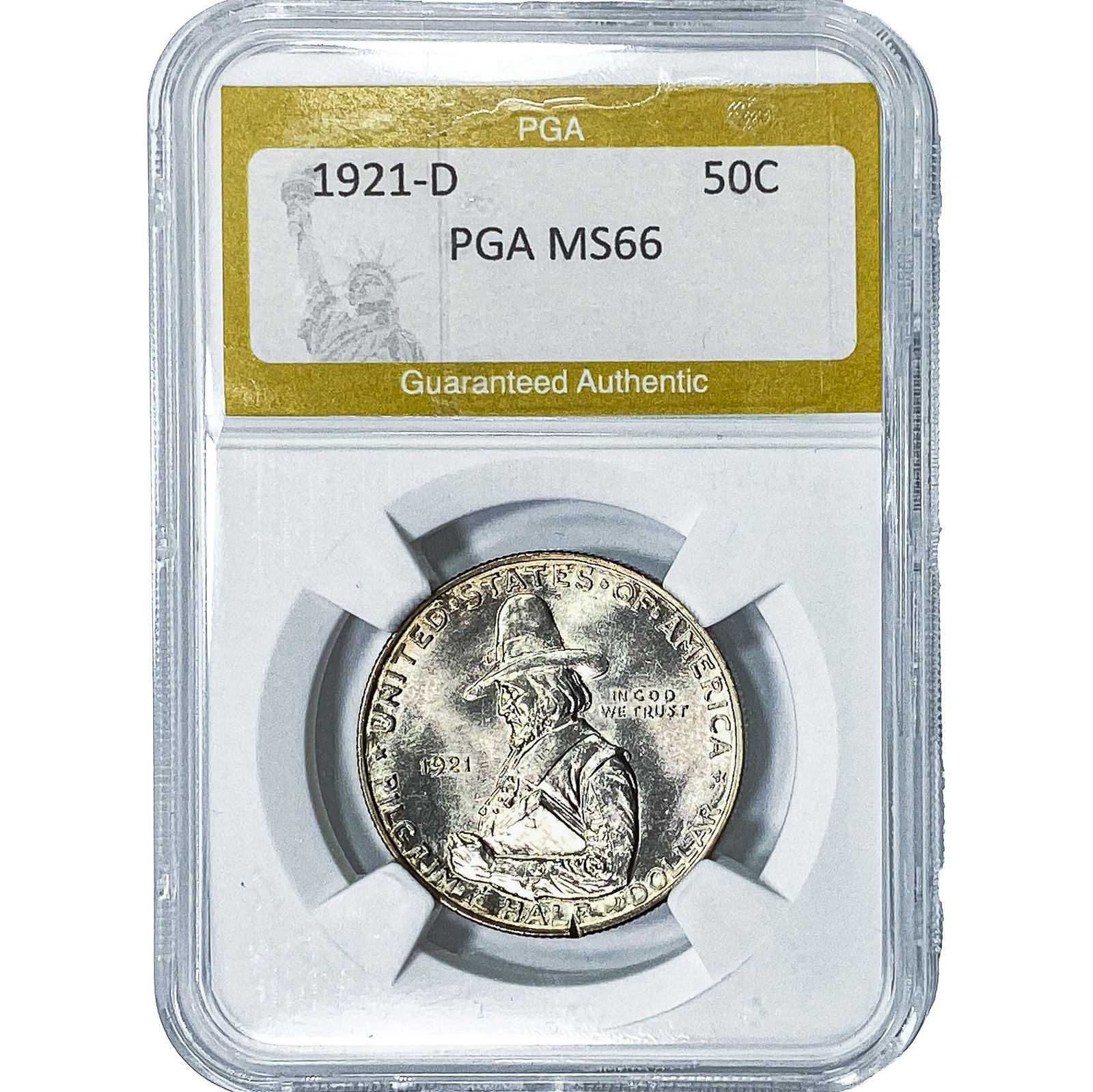 1921-D Pilgrim Half Dollar PGA MS66 (1 of 2)