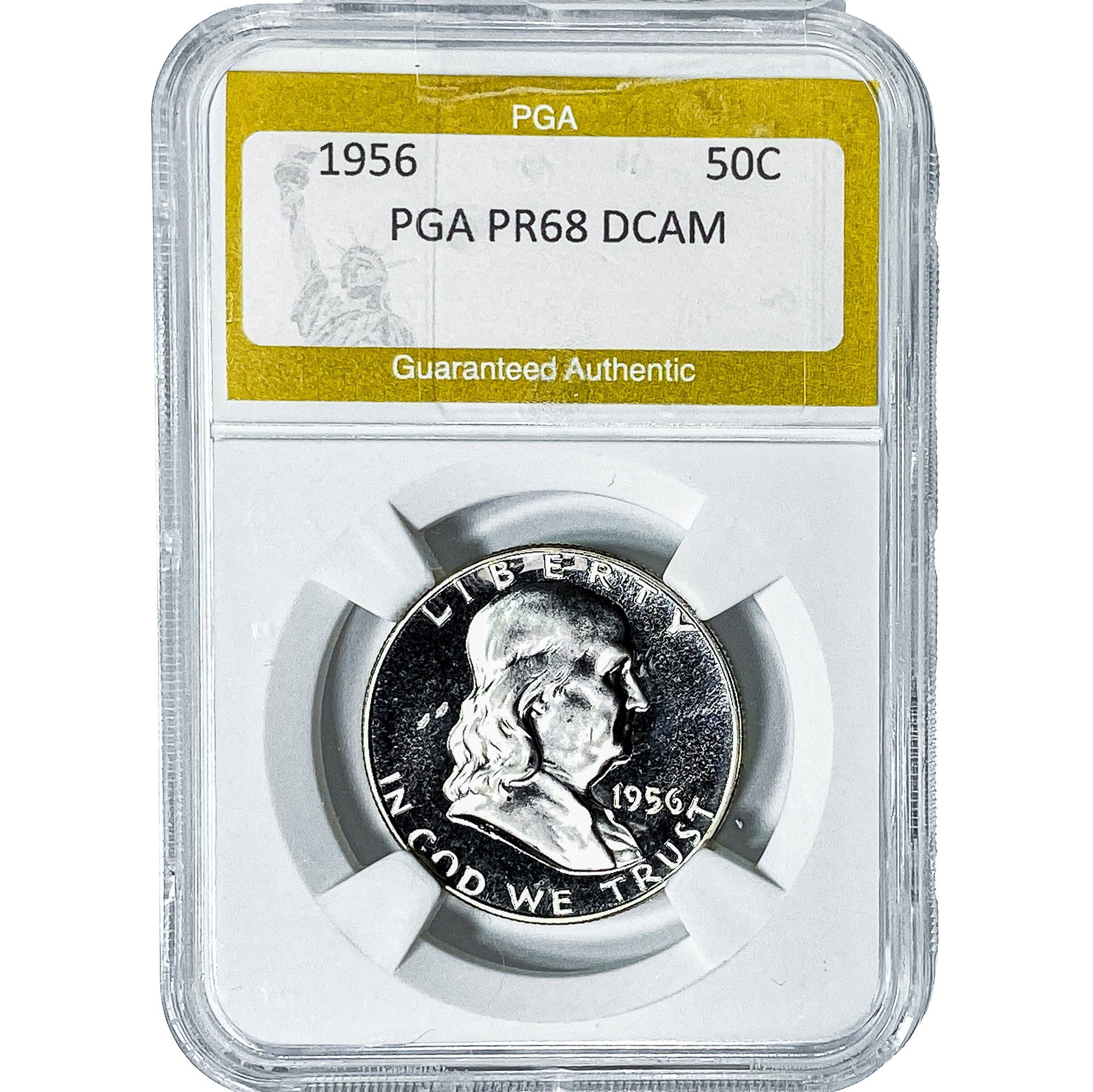 1956 Franklin Half Dollar PGA PR68 DCAM: 1956 Franklin Half Dollar PGA PR68 DCAM