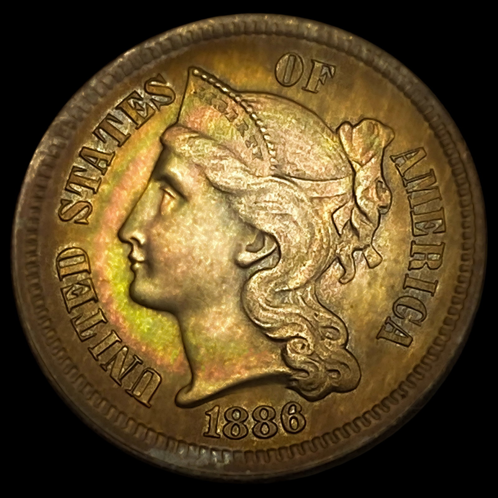 1886 Nickel Three Cent (1 of 2)