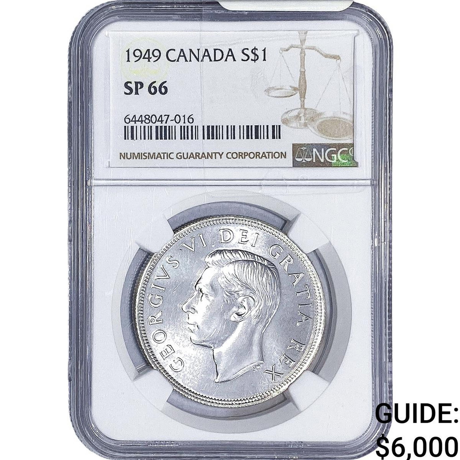 1949 Canada Silver Dollar - George VI NGC SP66 (1 of 4)
