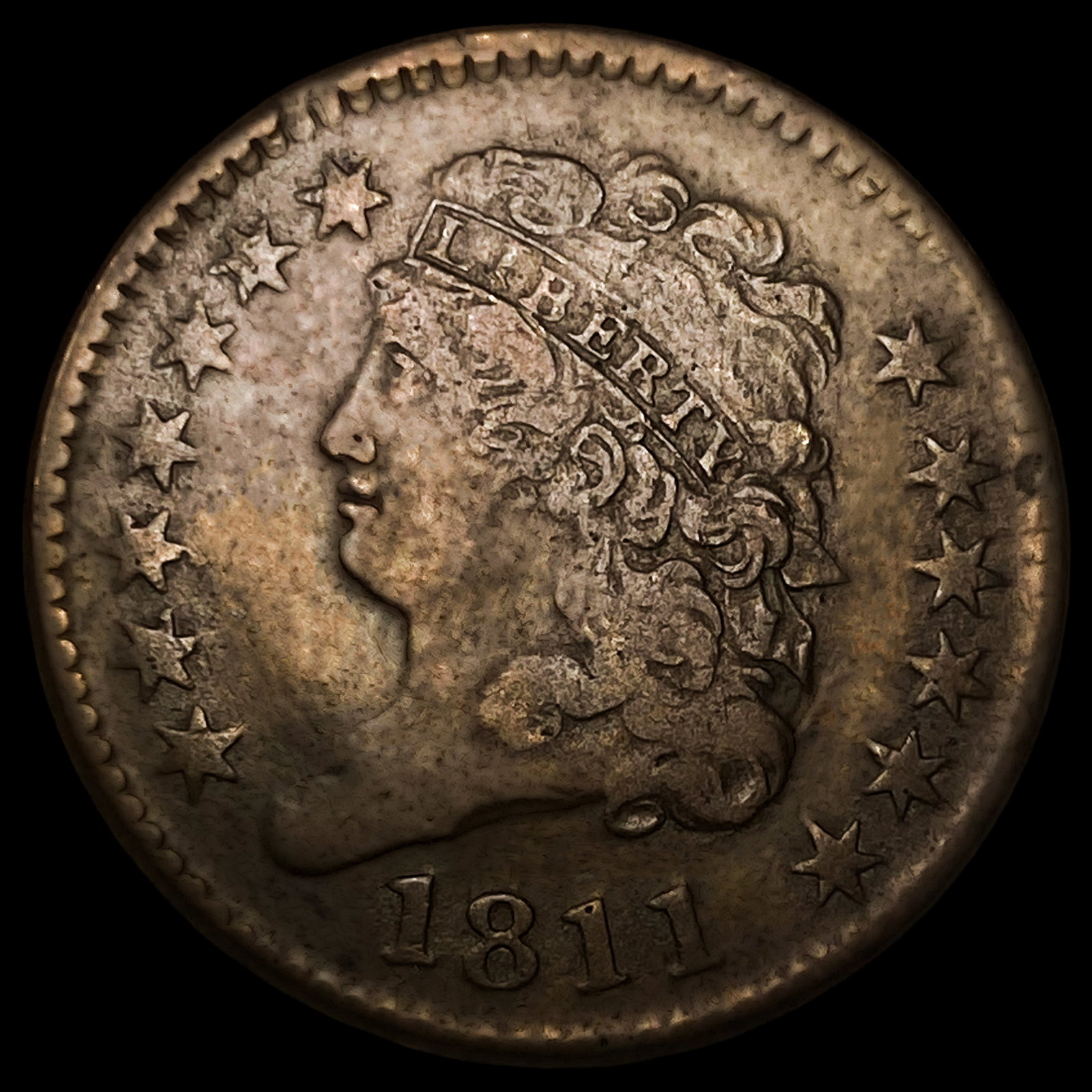 1811 Classic Head Large Cent NEARLY UNCIRCULATED: 1811 Classic Head Large Cent NEARLY UNCIRCULATED