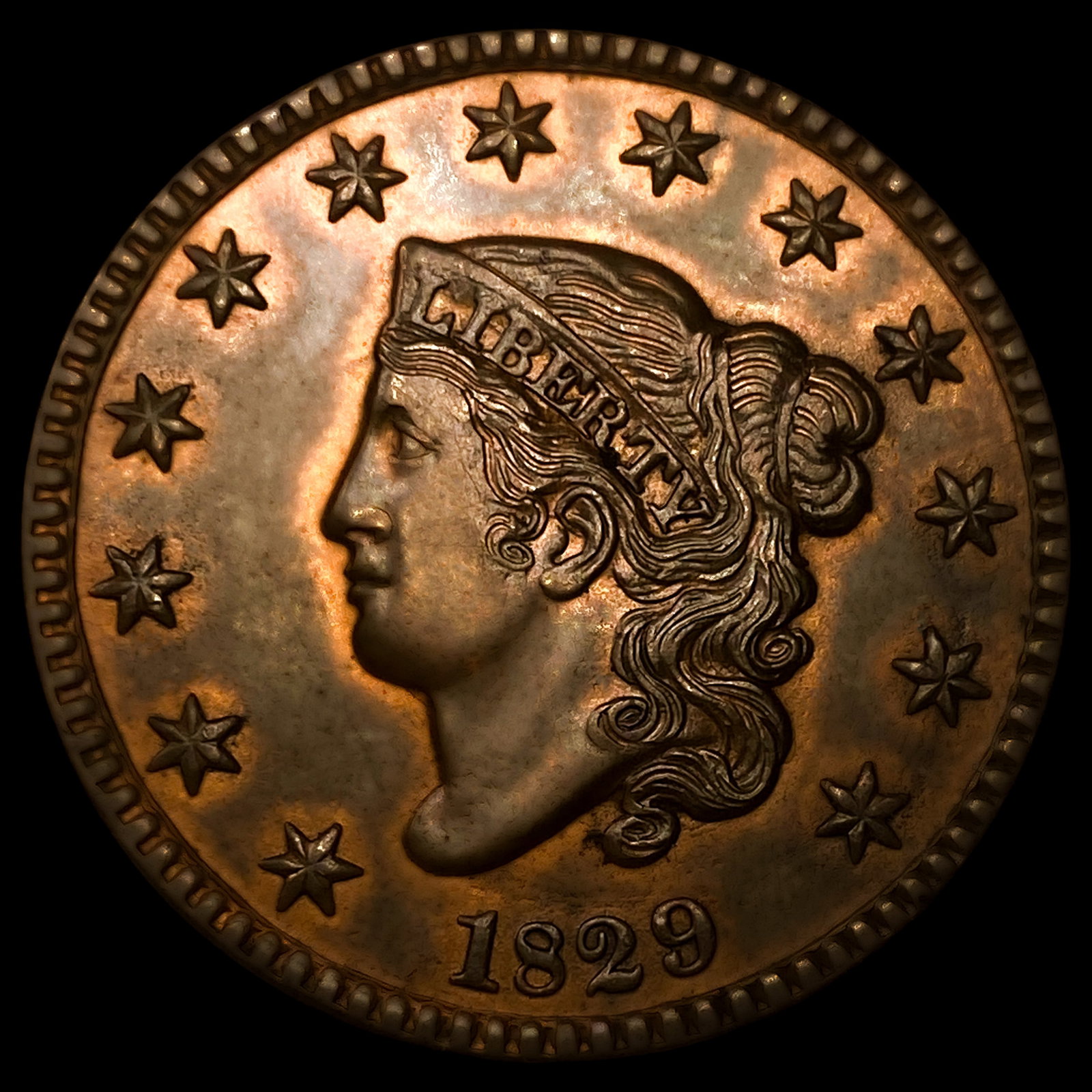 1829 Coronet Head Large Cent CHOICE BU (1 of 2)
