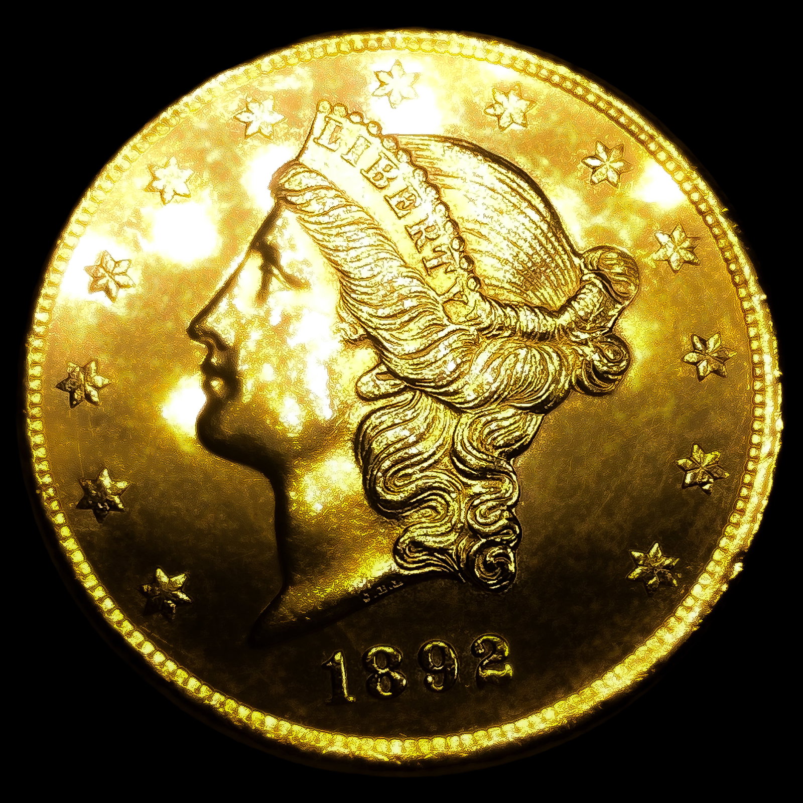 1892-CC $20 Gold Double Eagle (1 of 2)