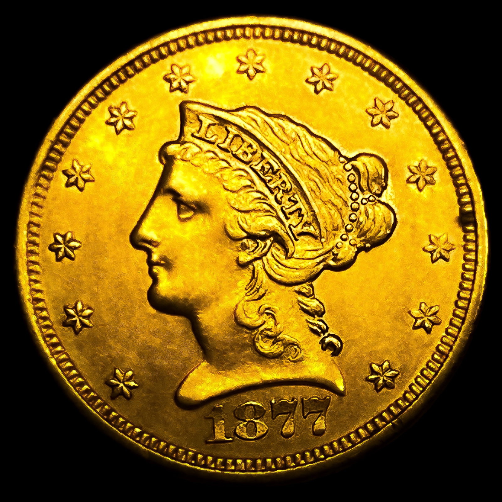 1877-S $2.50 Gold Quarter Eagle: 1877-S $2.50 Gold Quarter Eagle