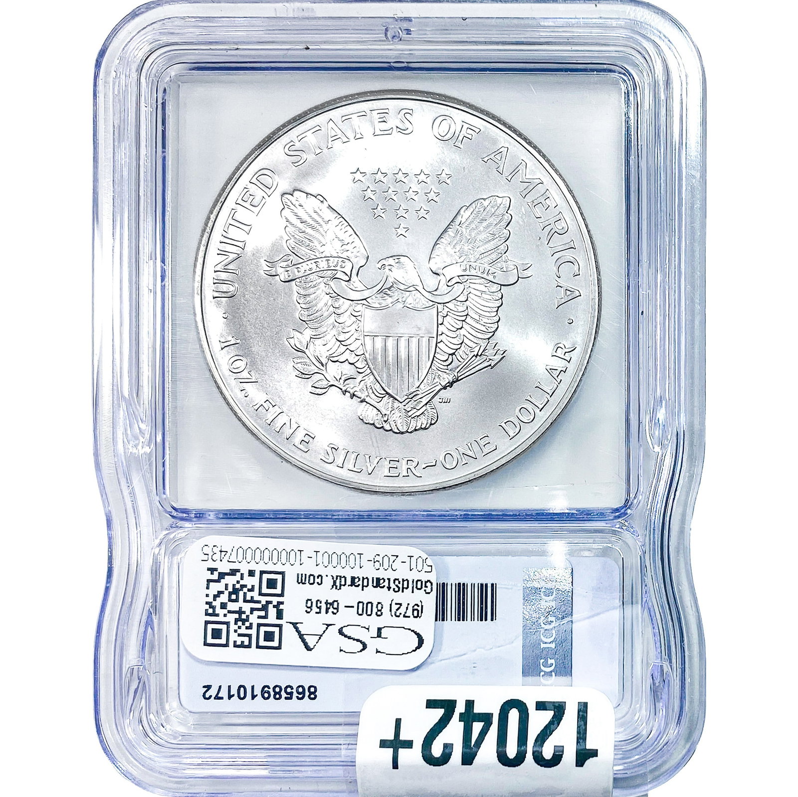 1999 Silver Eagle ICG MS70 - 2