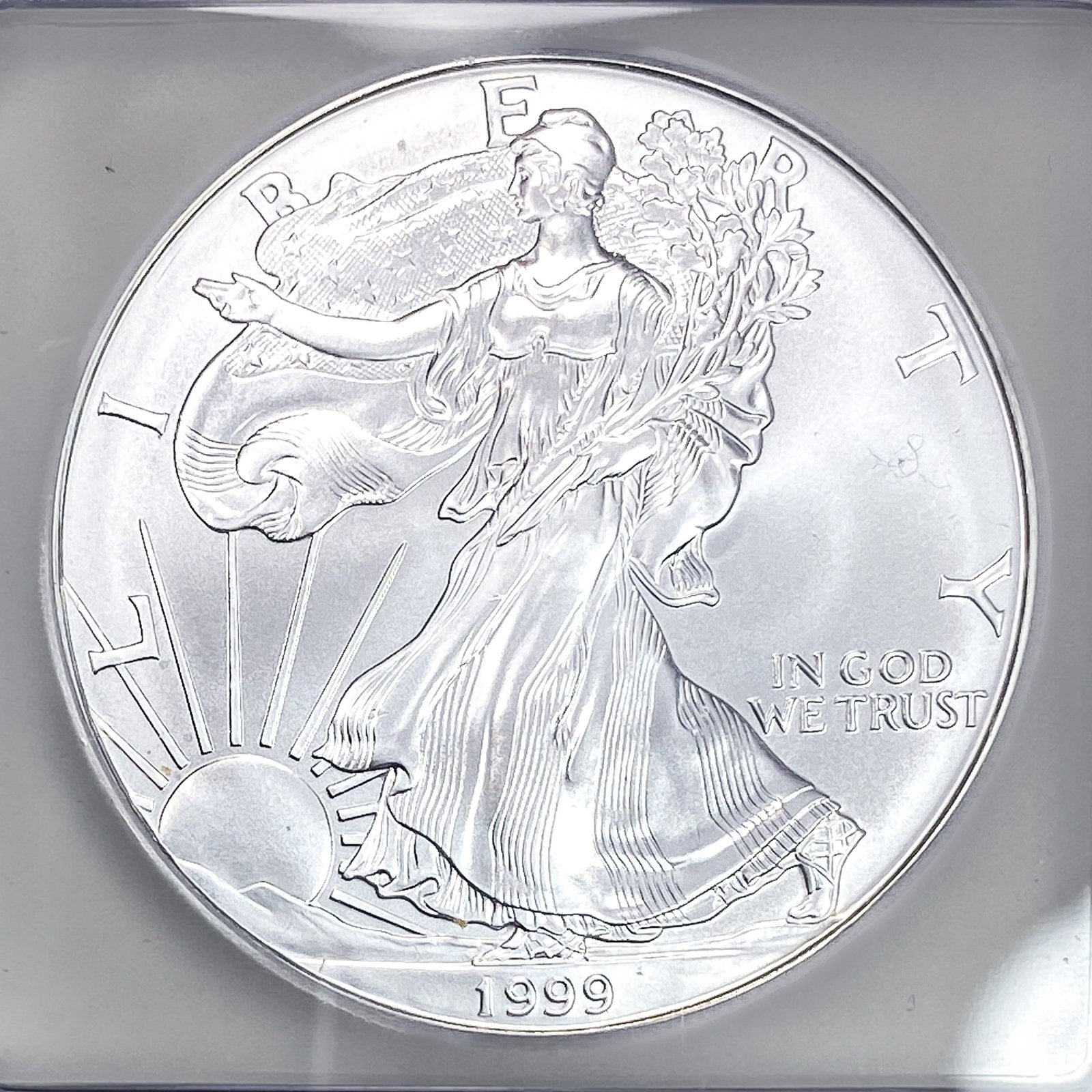 1999 Silver Eagle ICG MS70 - 3