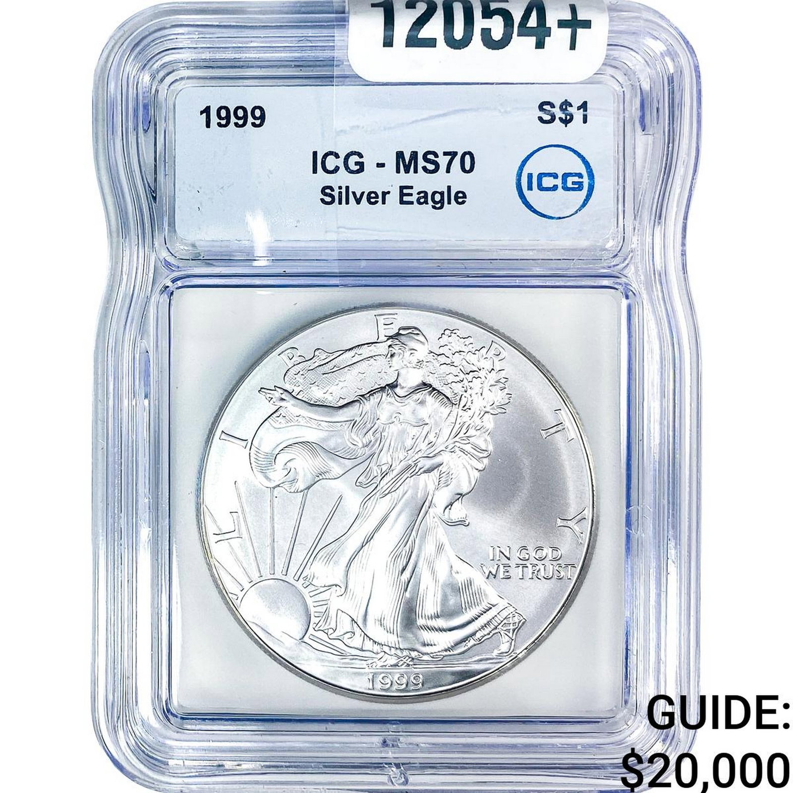 1999 Silver Eagle ICG MS70: 1999 Silver Eagle ICG MS70
