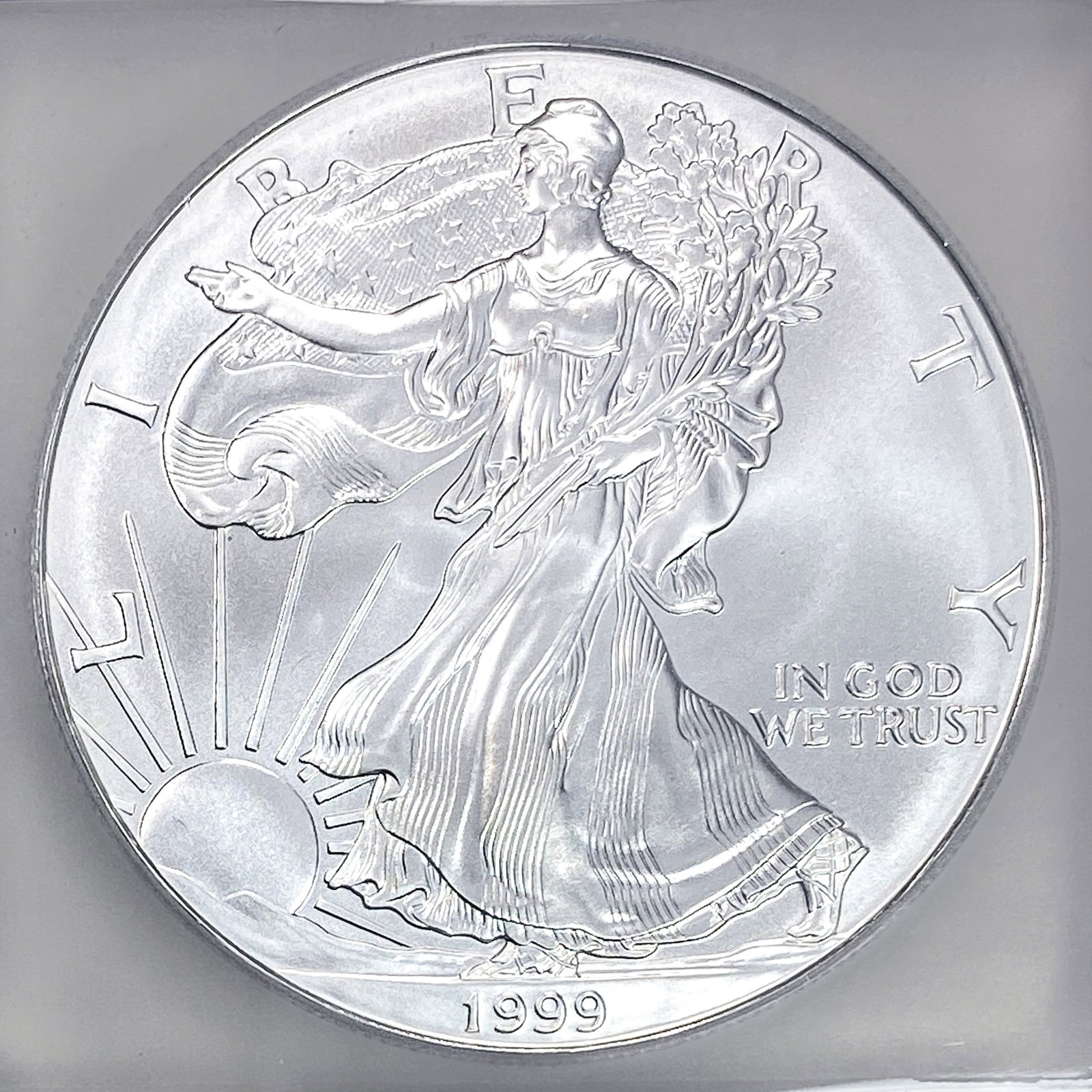 1999 Silver Eagle ICG MS70 - 3