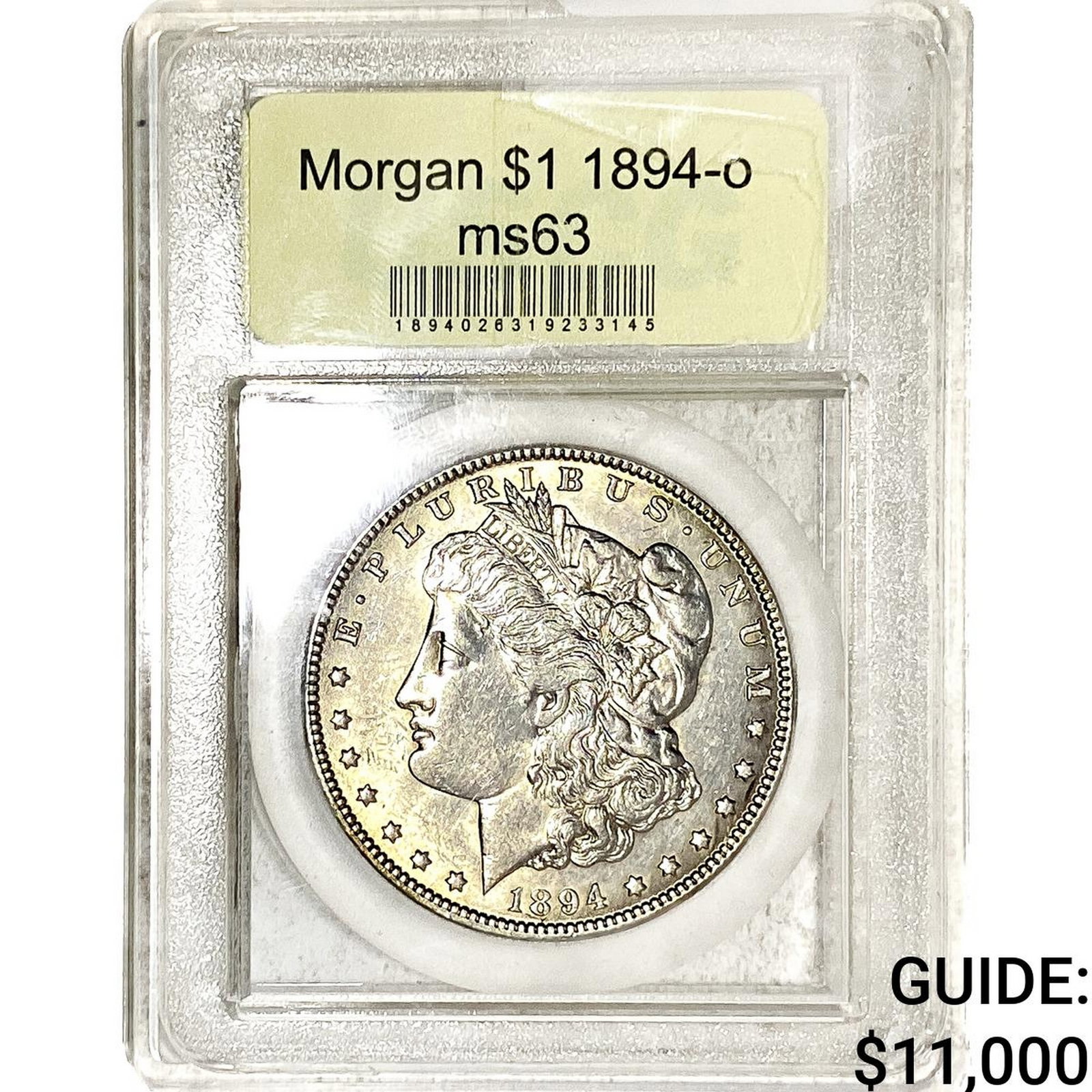 1894-O Morgan Silver Dollar USCG MS63: 1894-O Morgan Silver Dollar USCG MS63