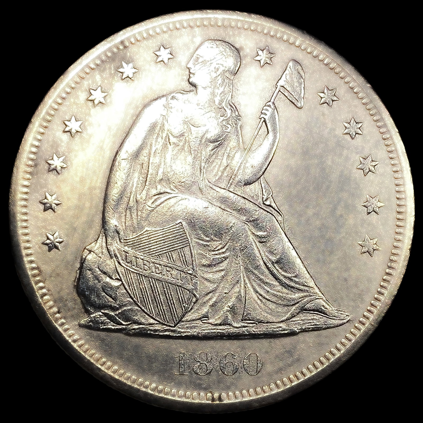 1860-O Seated Liberty Dollar (1 of 2)
