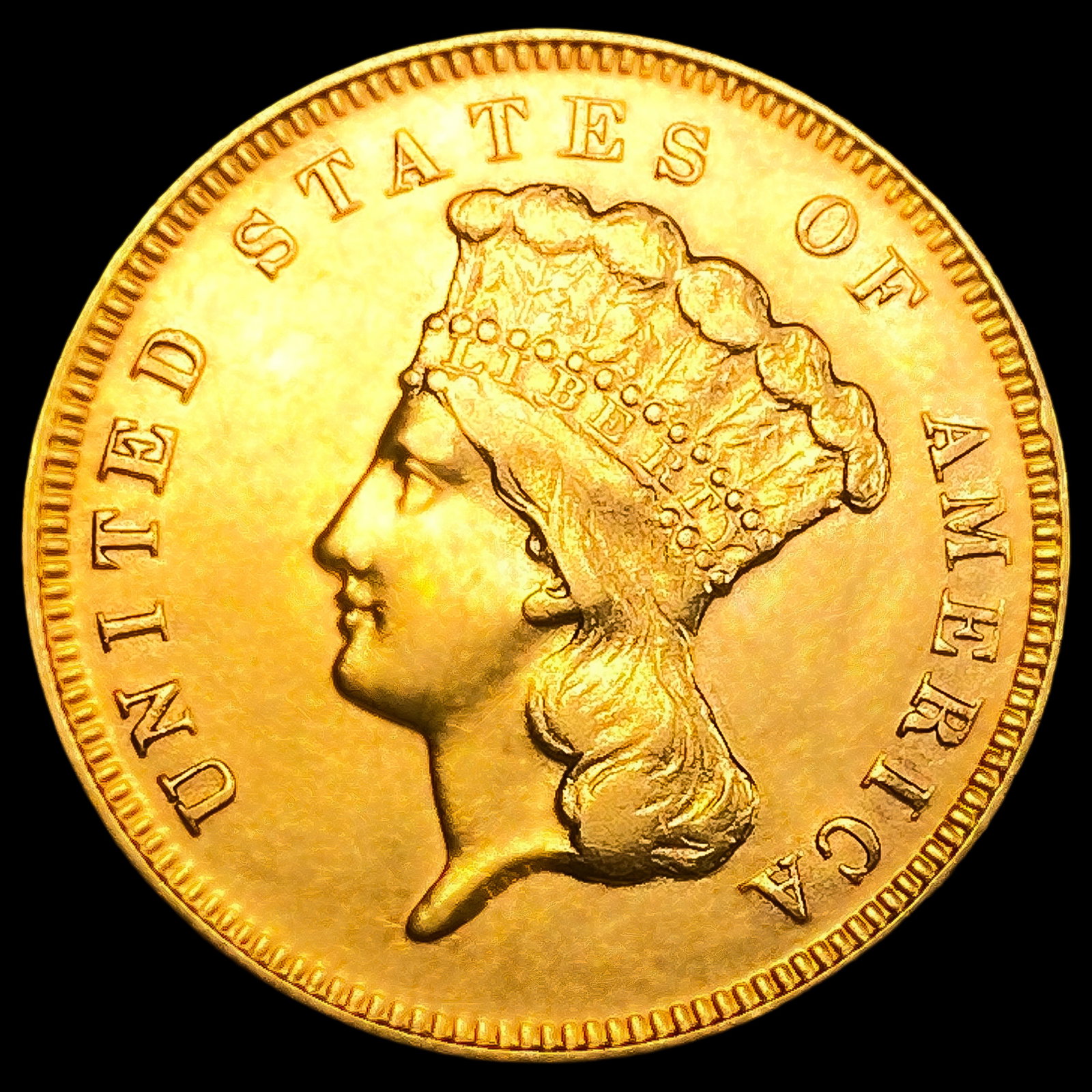1878 $3 Gold Piece (1 of 2)