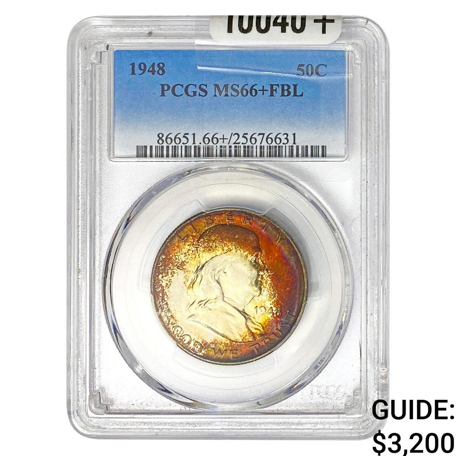 1948 Franklin Half Dollar PCGS MS66+ FBL (1 of 2)