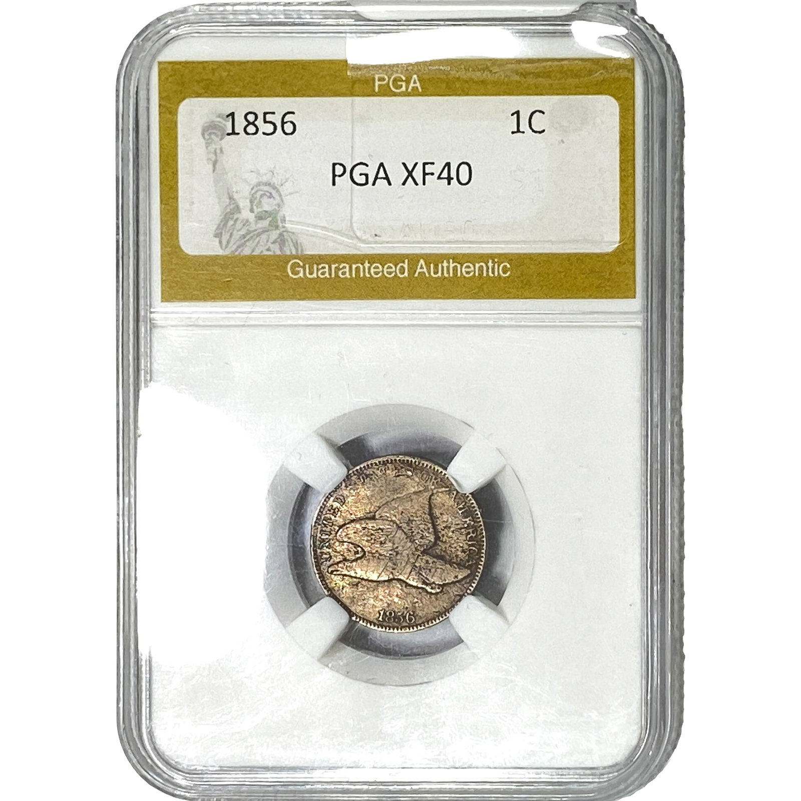 1856 Flying Eagle Cent PGA XF40: 1856 Flying Eagle Cent PGA XF40