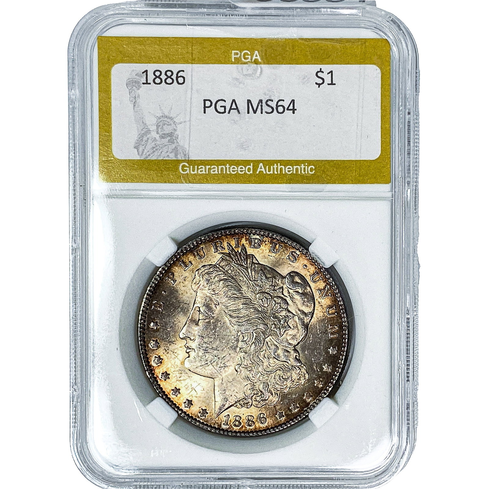 1886 Morgan Silver Dollar PGA MS64: 1886 Morgan Silver Dollar PGA MS64