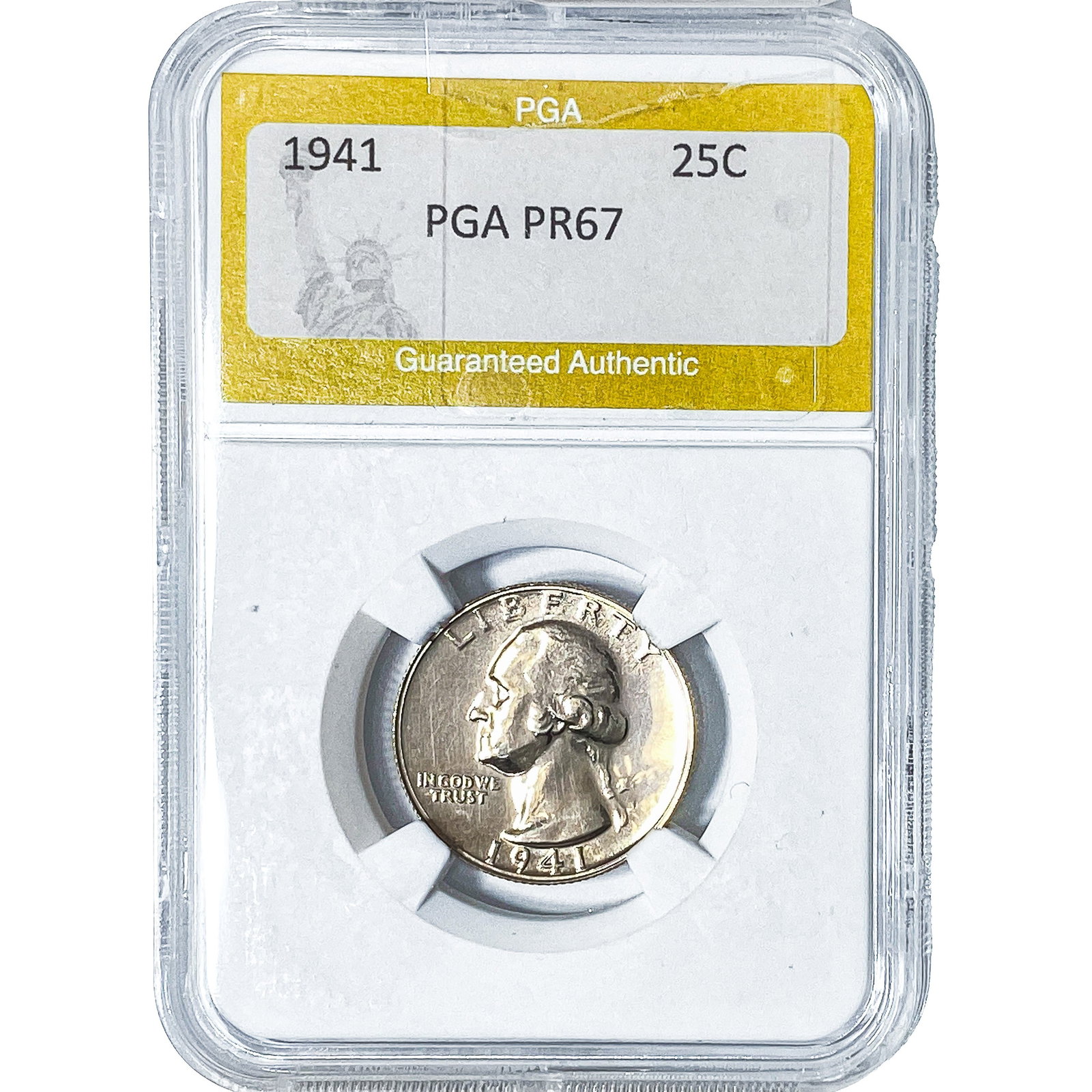 1941 Washington Silver Quarter PGA PR67: 1941 Washington Silver Quarter PGA PR67