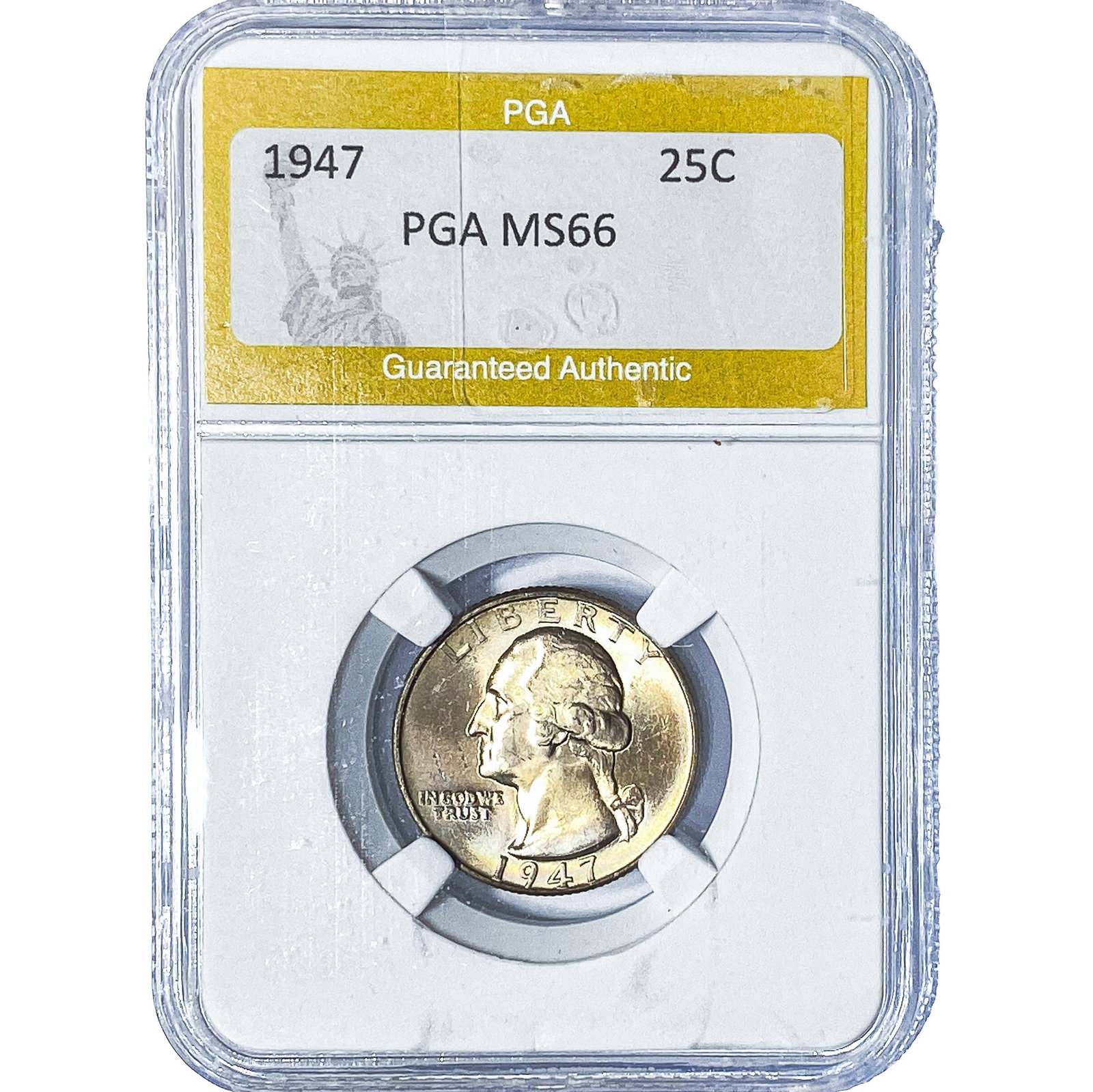 1947 Washington Silver Quarter PGA MS66: 1947 Washington Silver Quarter PGA MS66