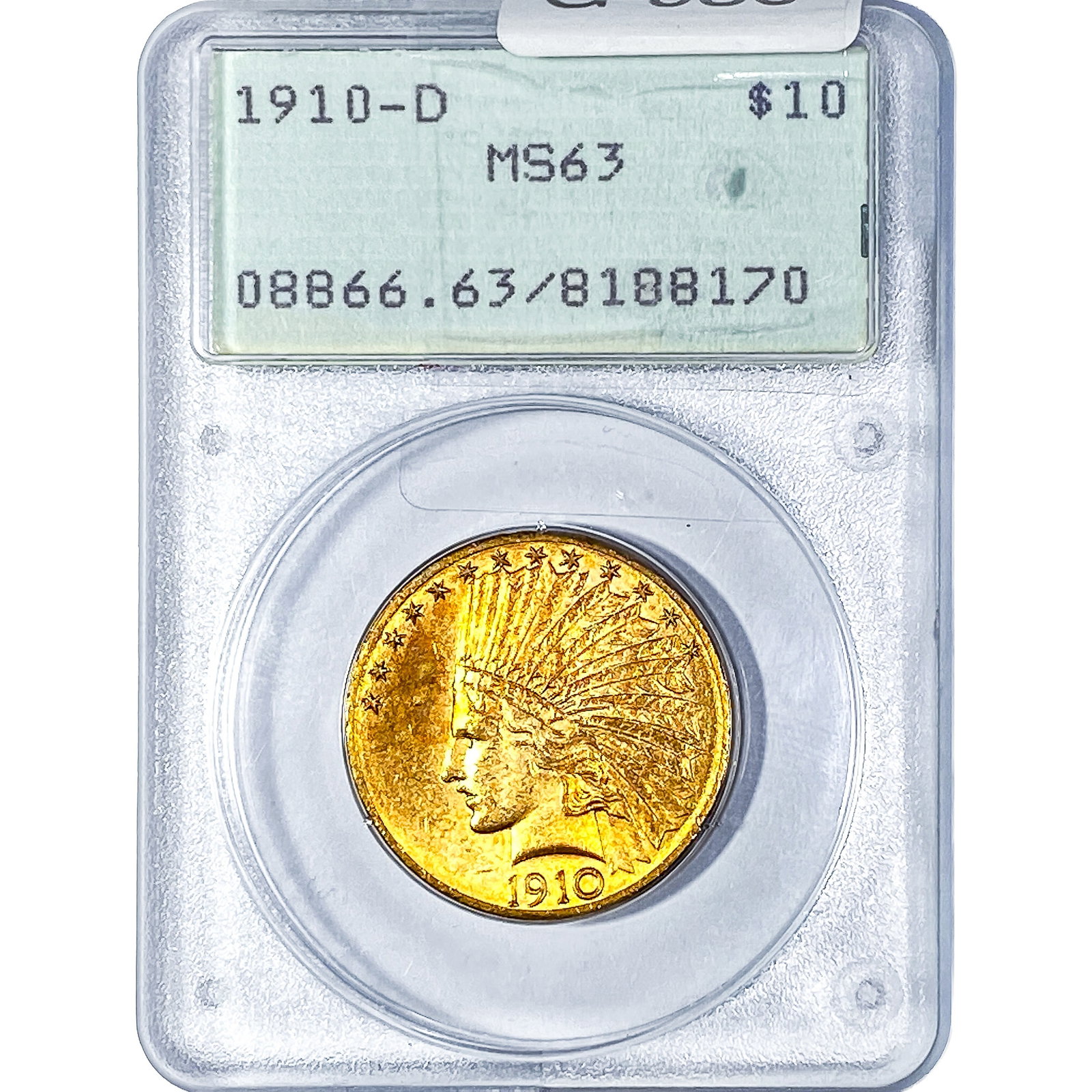 1910-D $10 Gold Eagle PCGS MS63 (1 of 4)