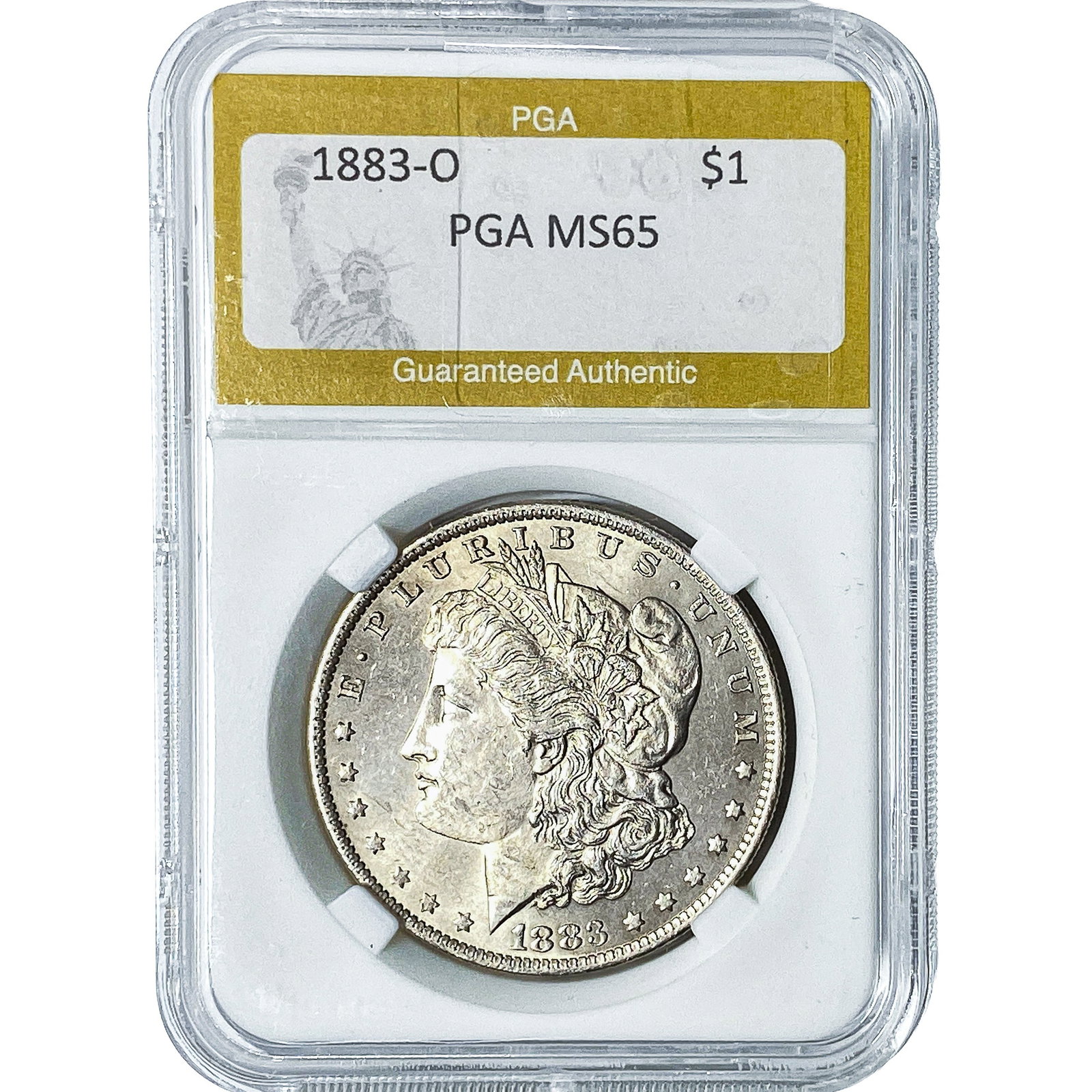 1883-O Morgan Silver Dollar PGA MS65: 1883-O Morgan Silver Dollar PGA MS65