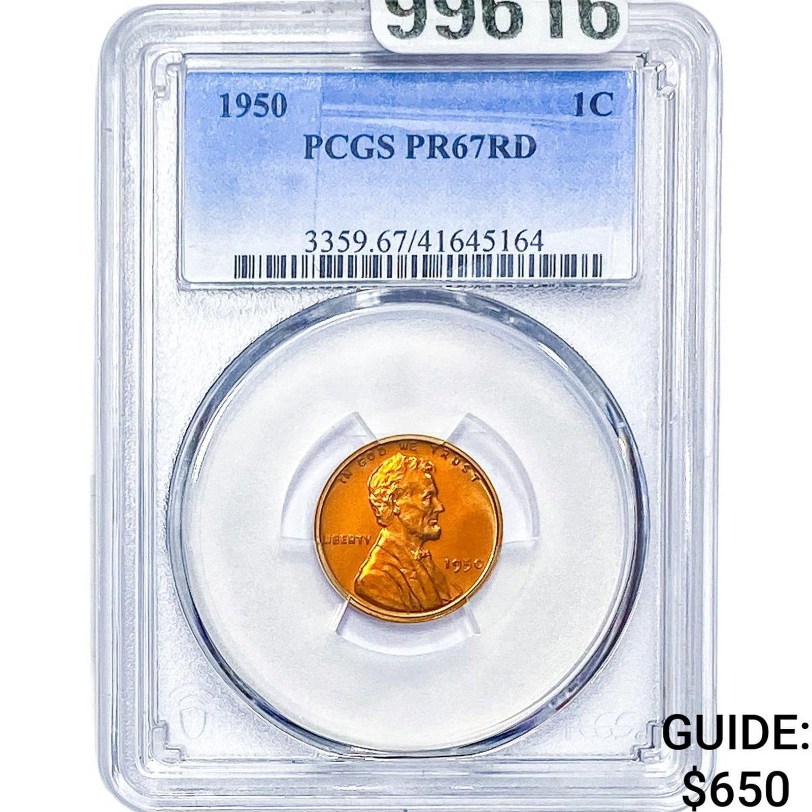 1950 Wheat Cent PCGS PR67 RD (1 of 2)