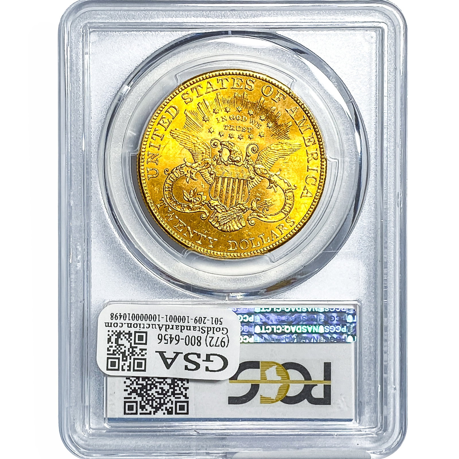 1901 $20 Gold Double Eagle PCGS MS65 - 2