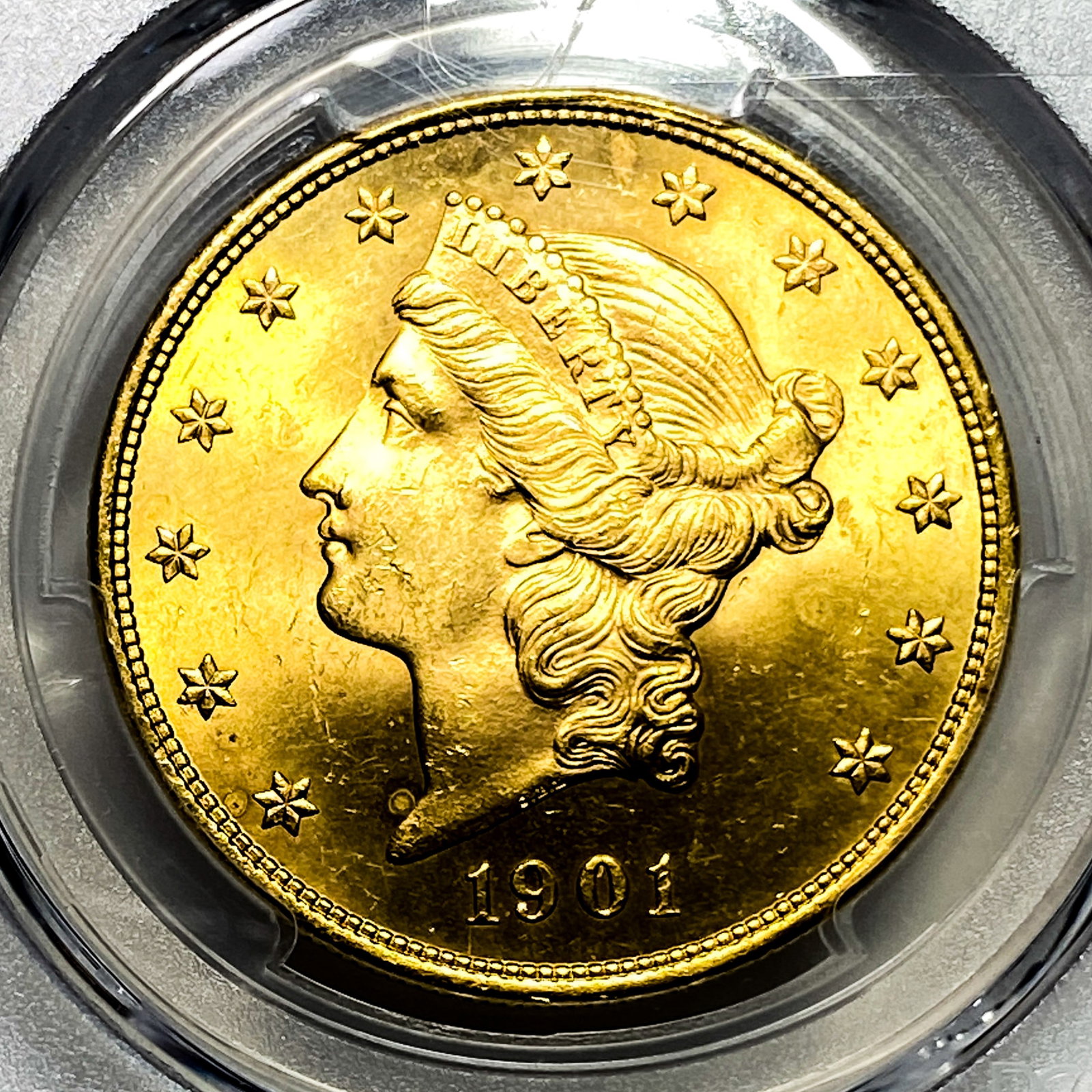 1901 $20 Gold Double Eagle PCGS MS65 - 3