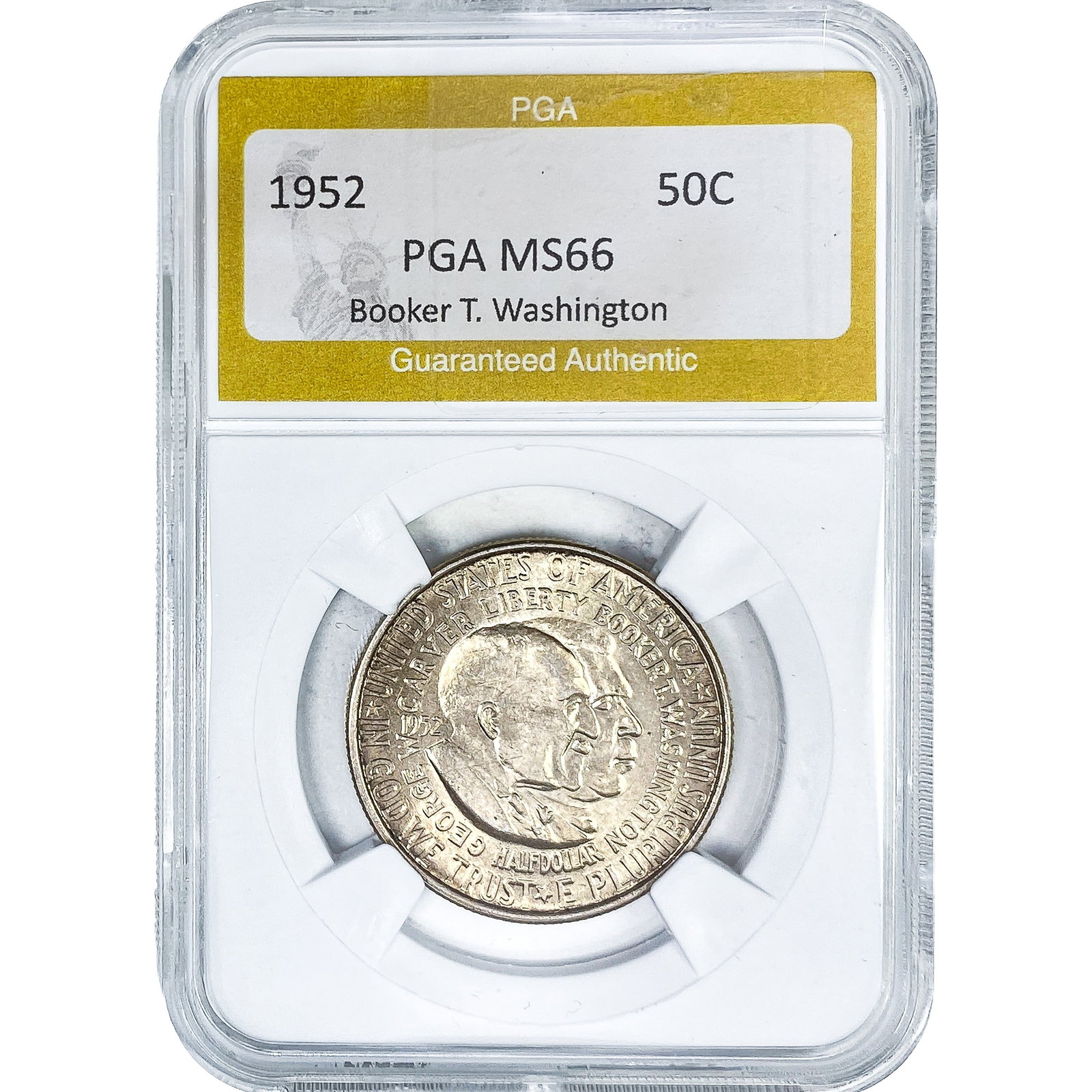 1952 Booker T Half Dollar PGA MS66: 1952 Booker T Half Dollar PGA MS66