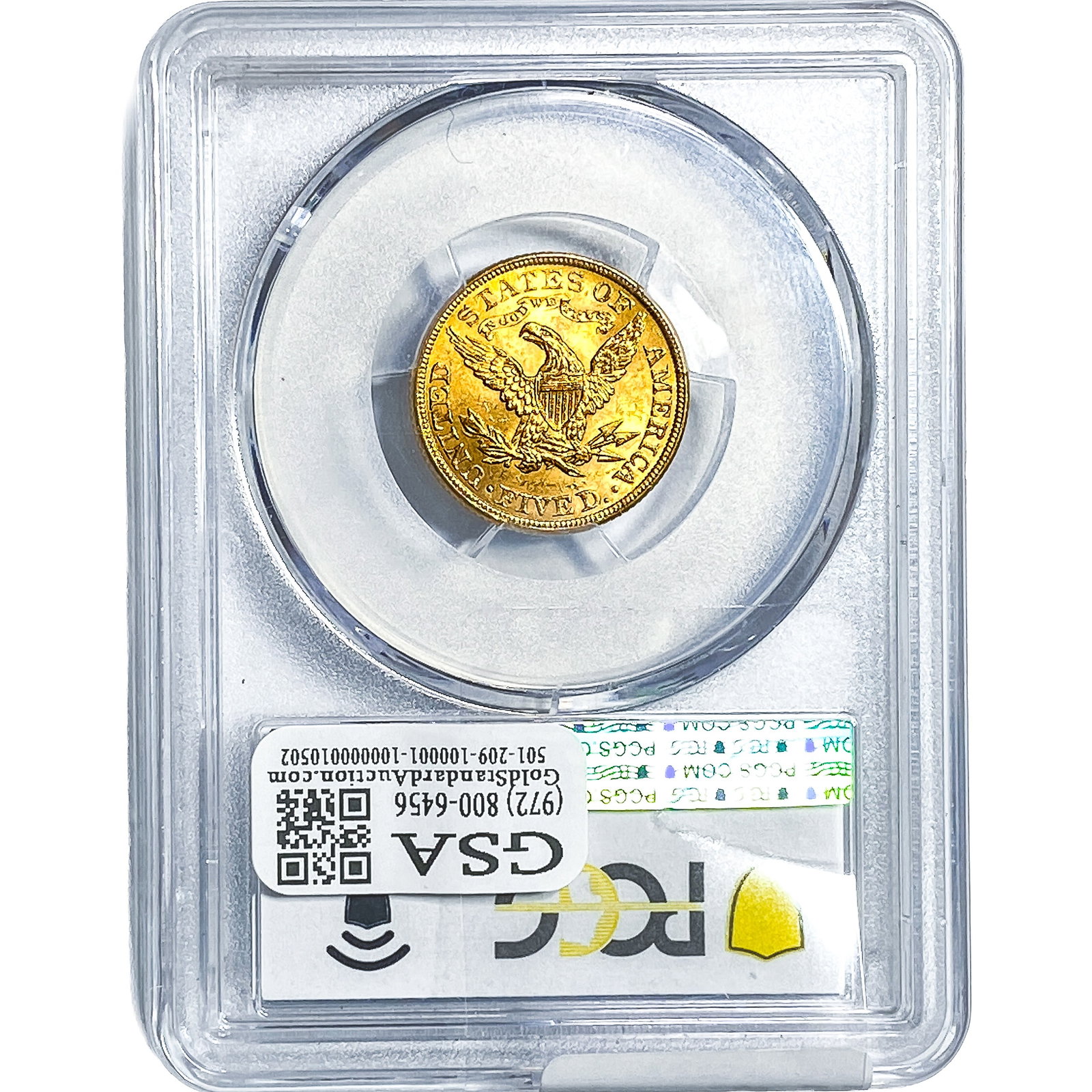 1900 $5 Gold Half Eagle PCGS MS63+ - 2